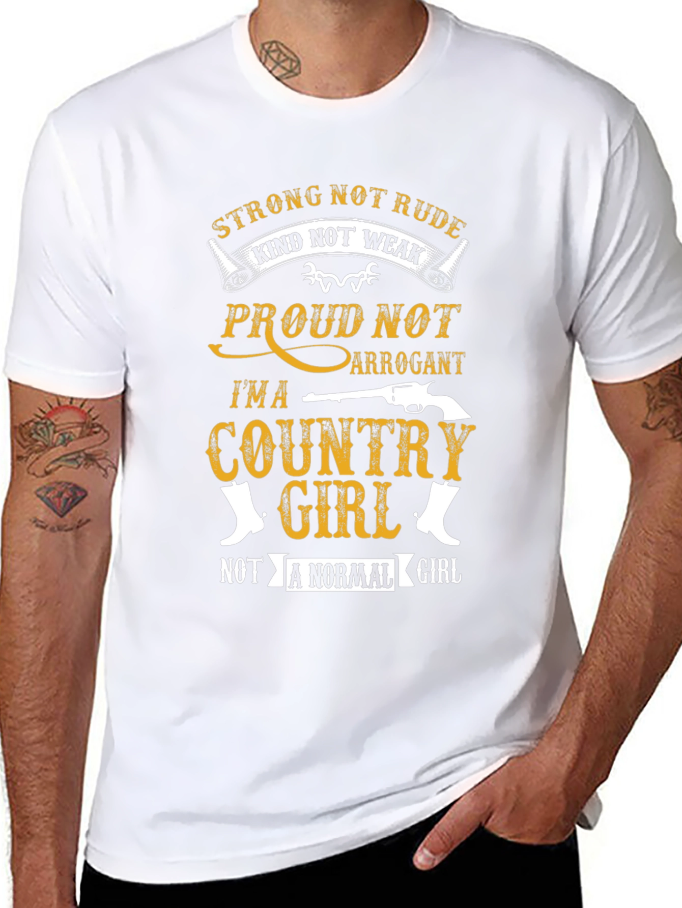 Country Girl Graphic Tee - Strong & Proud!