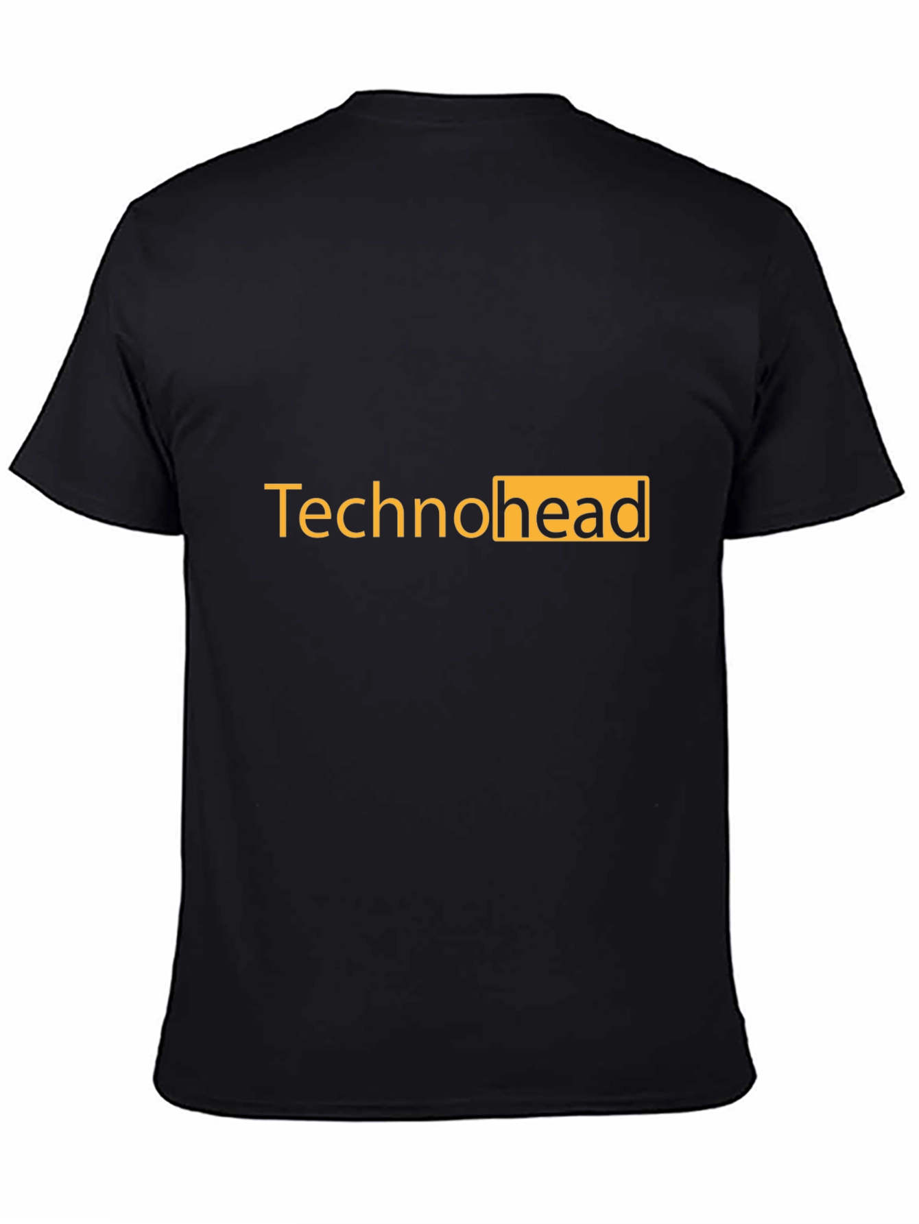 Technohead Black T-Shirt - Unique Design