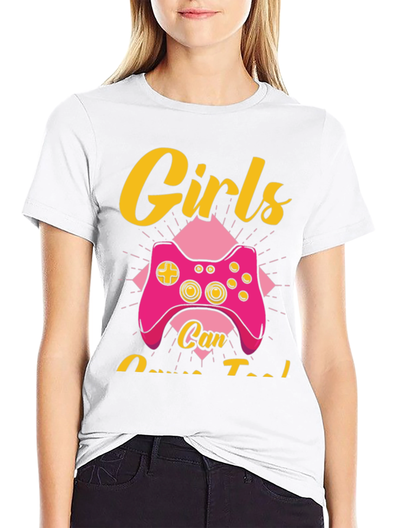 Girls Can Game Too T-Shirt