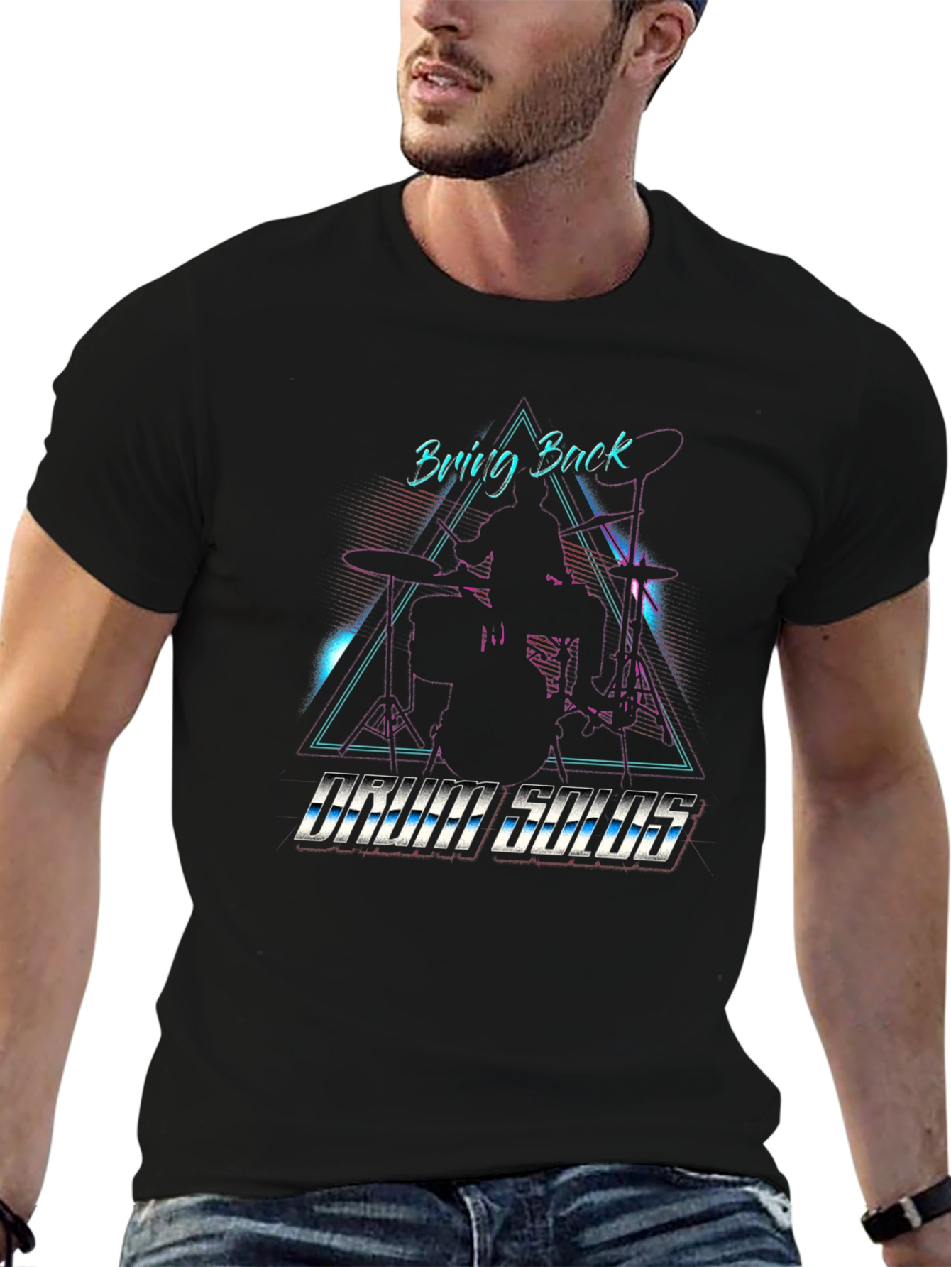 Retro Drum Solos Graphic T-Shirt