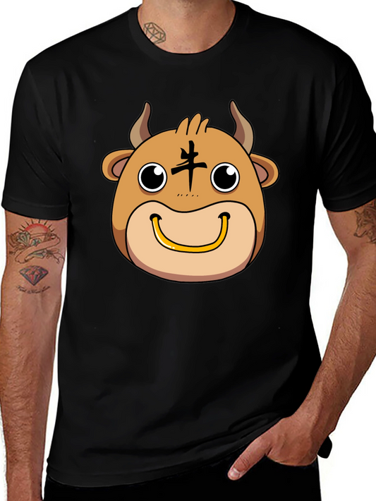 Year of the Ox Graphic Tee - Black Cotton