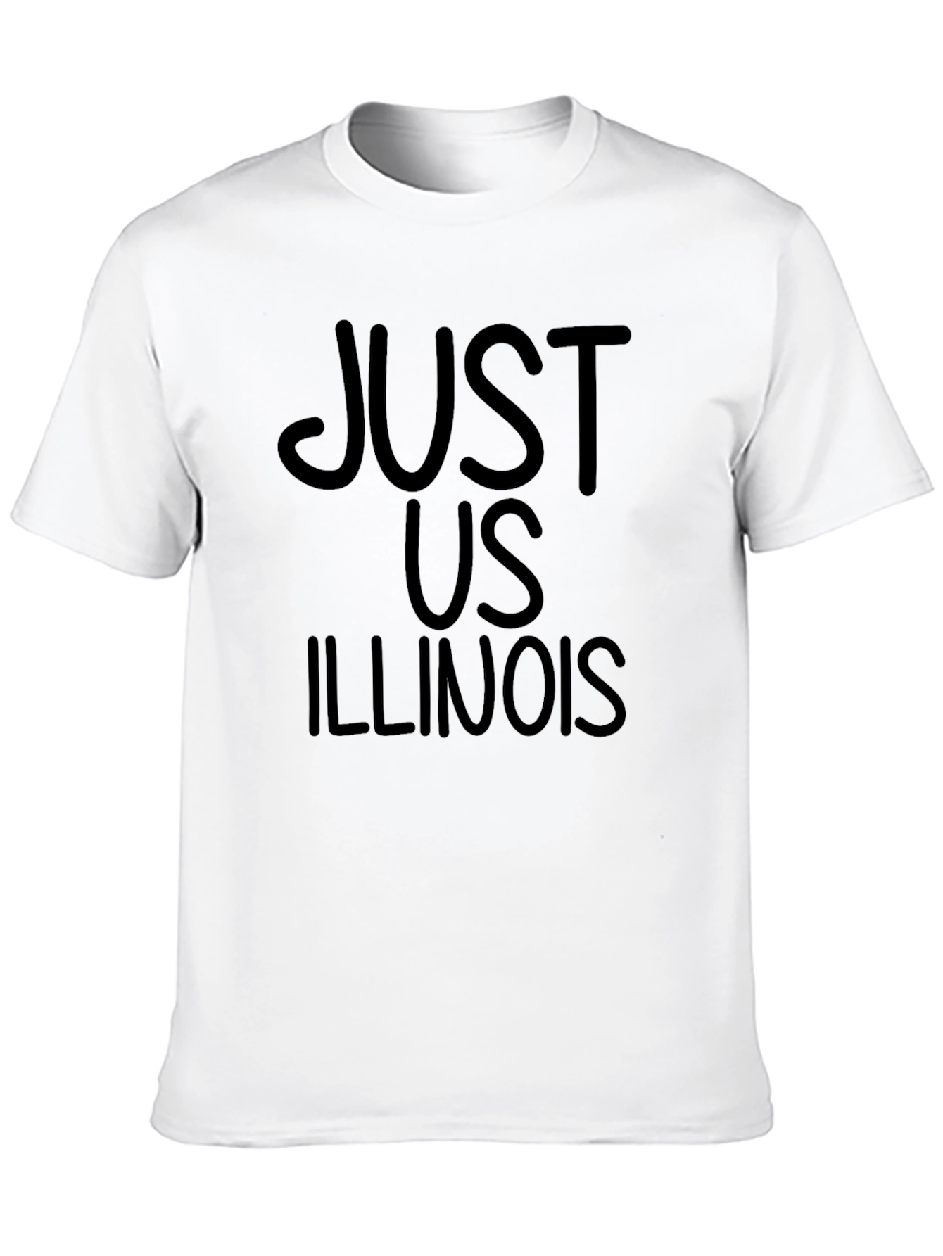 Just Us Illinois Black T-Shirt