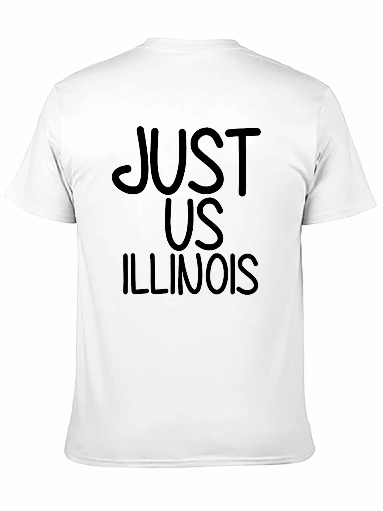 Just Us Illinois Black T-Shirt