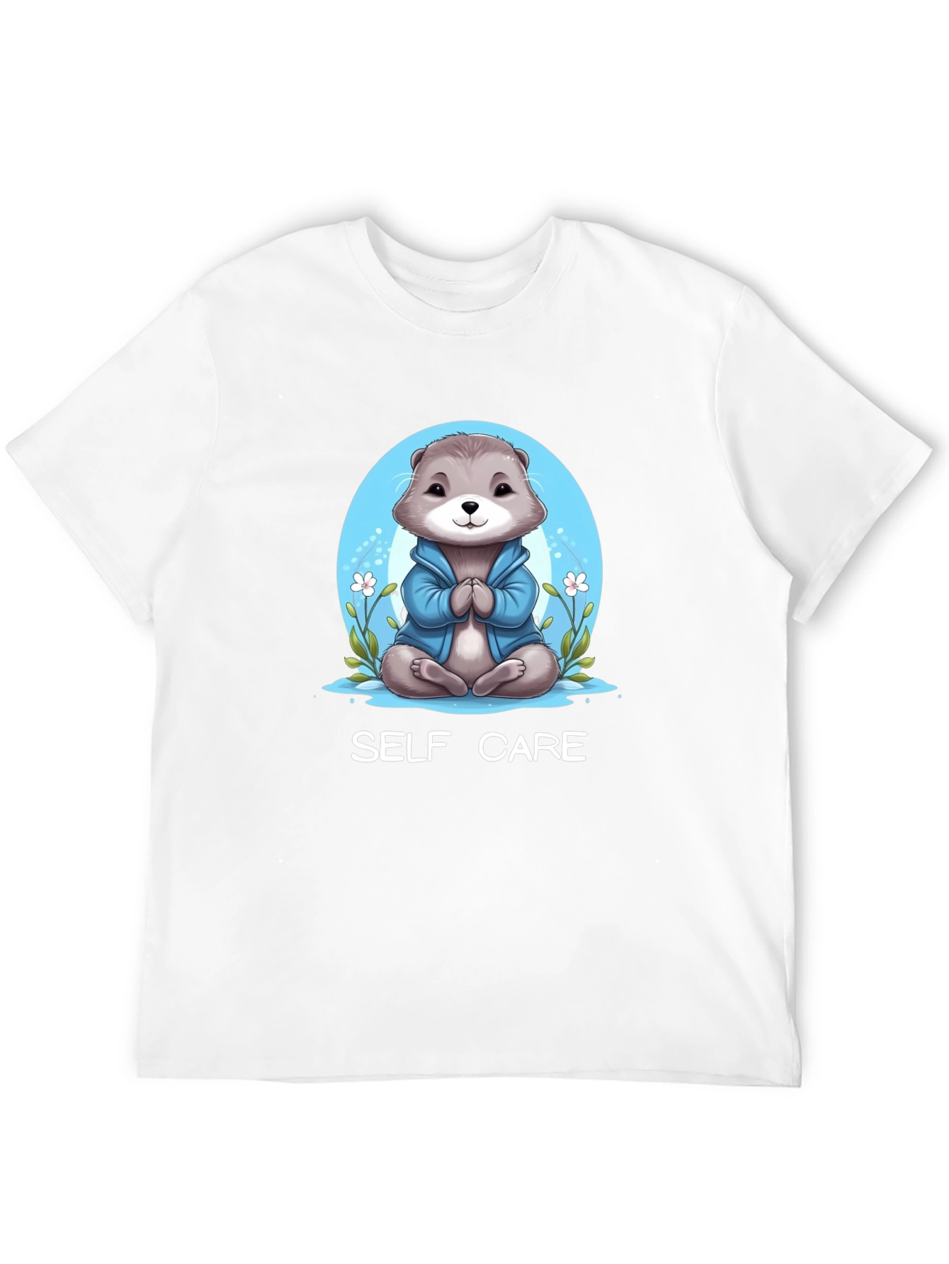 Self Care Otter Graphic Tee - Relax & Recharge