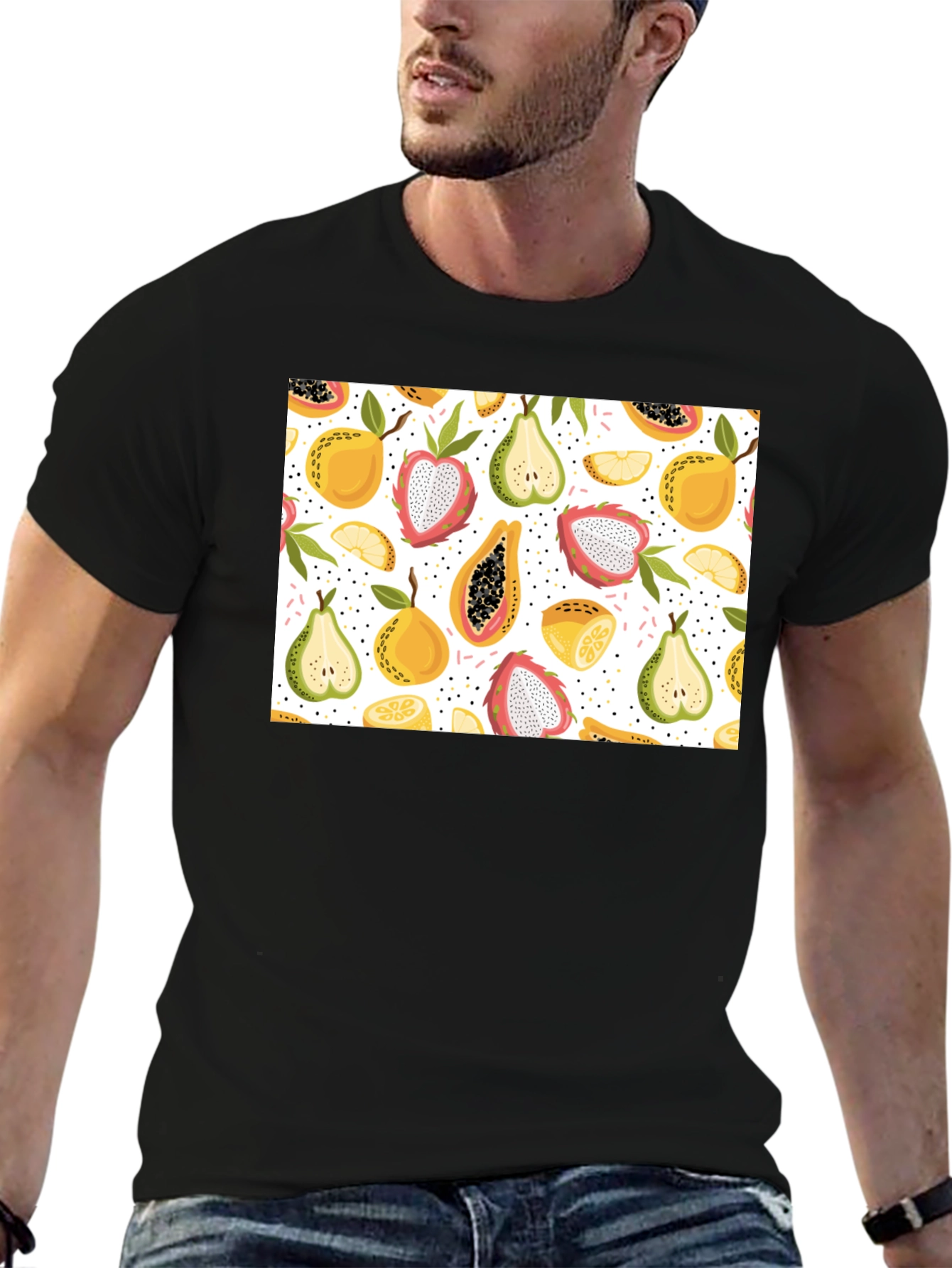 Trendy Fruit Pattern Tee