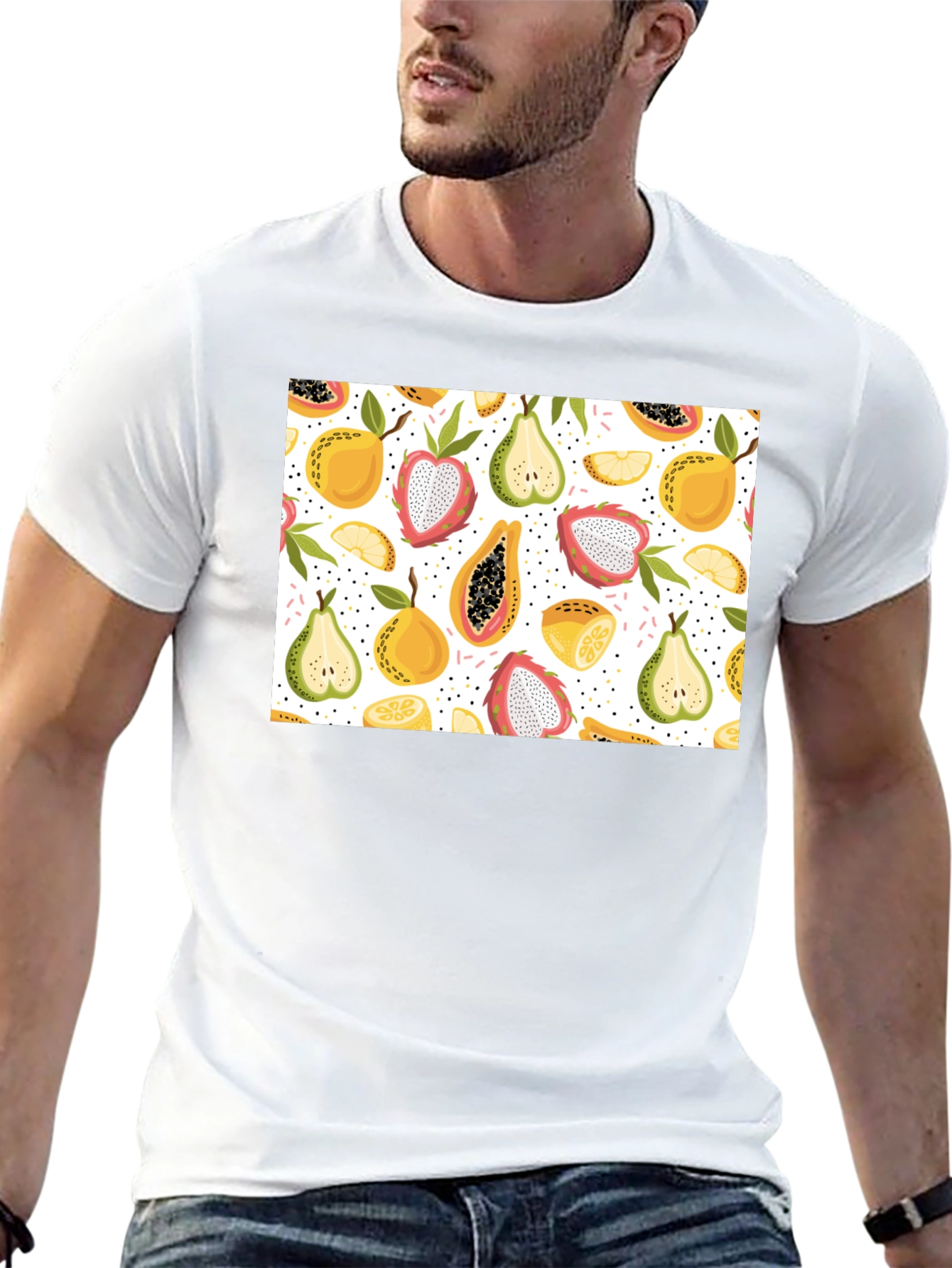 Trendy Fruit Pattern Tee