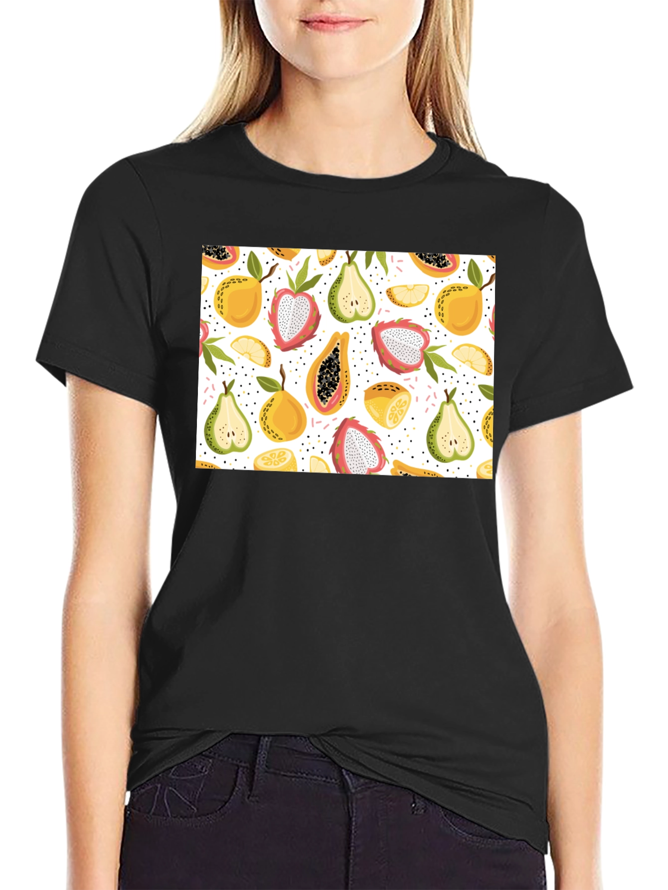 Trendy Fruit Pattern Tee