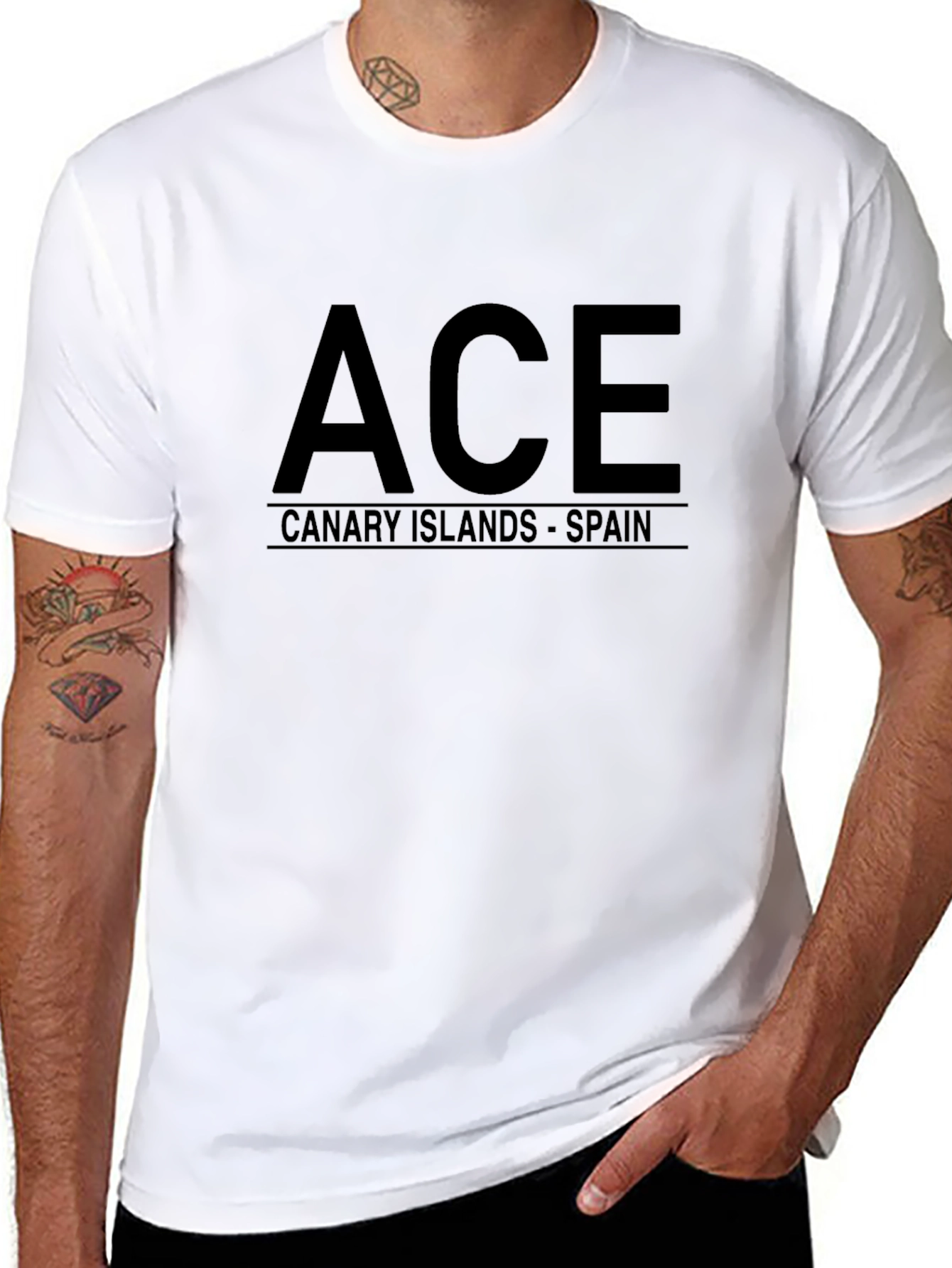 ACE Canary Islands Spain Black T-Shirt