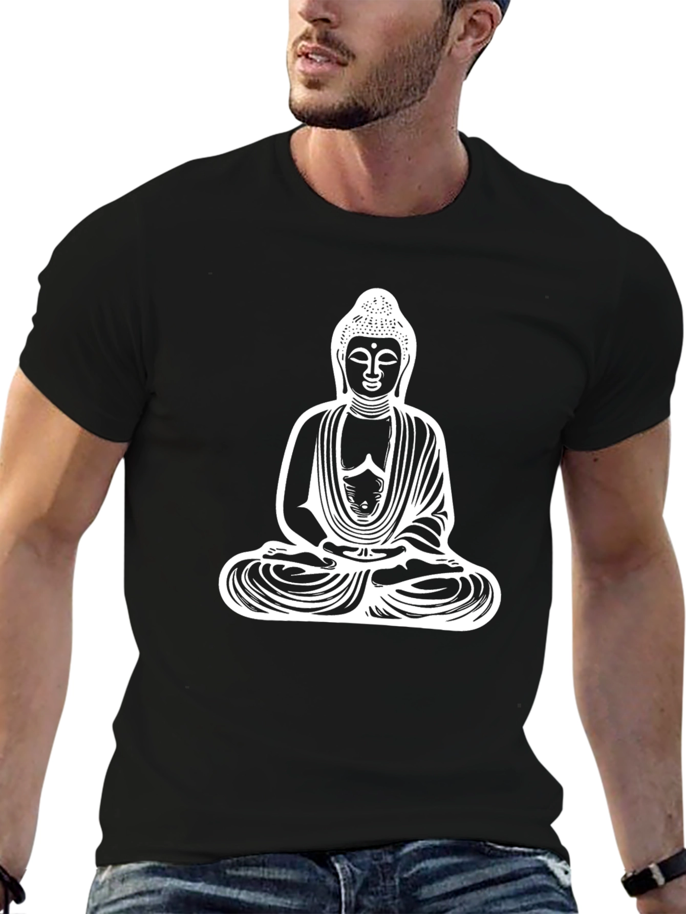 Buddha Graphic Tee - Meditate in Style!