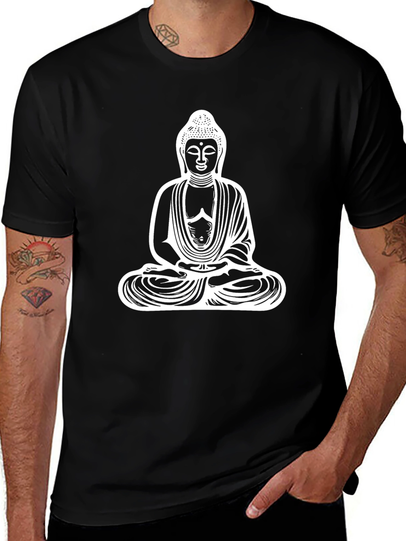 Buddha Graphic Tee - Meditate in Style!