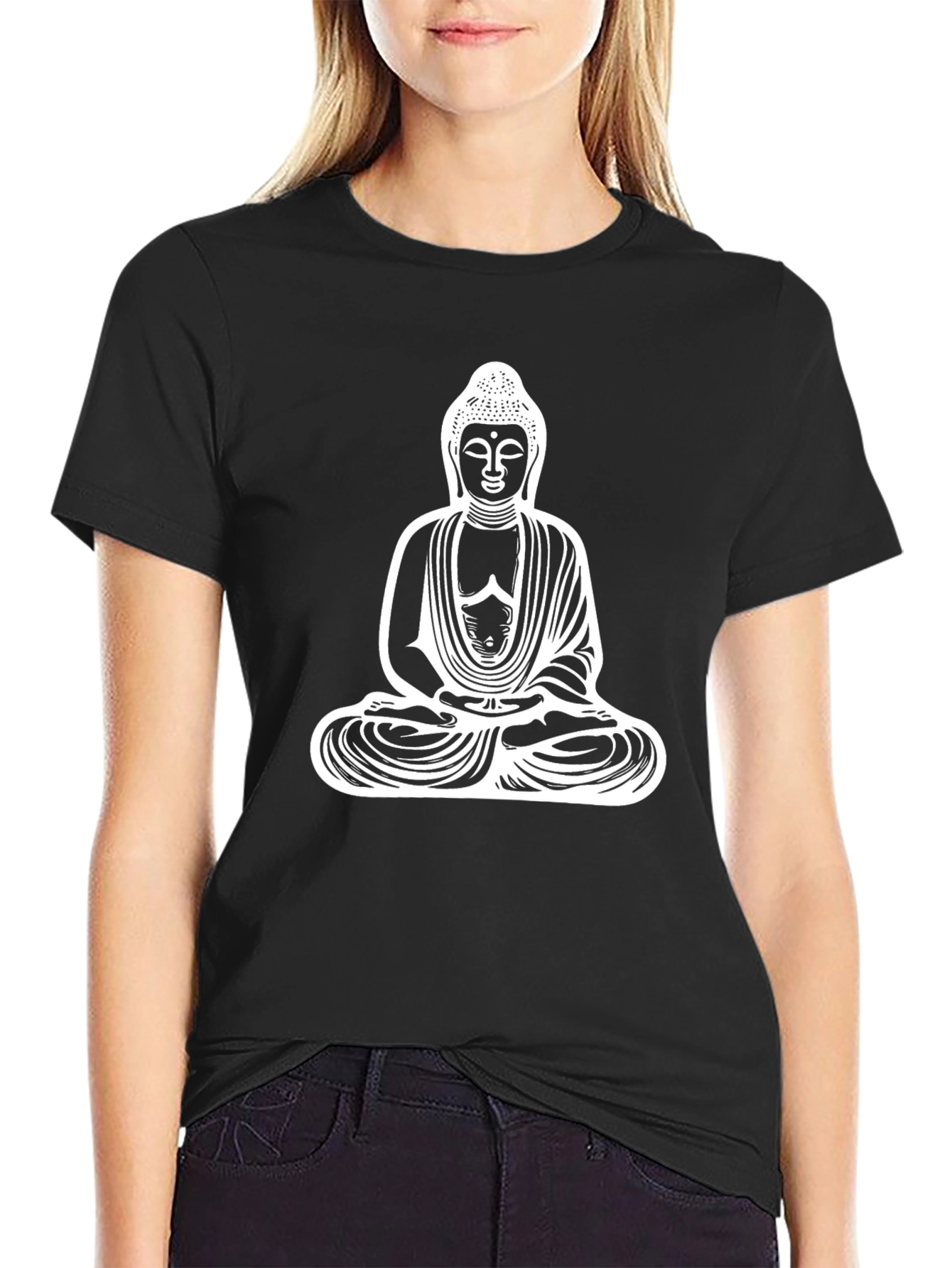 Buddha Graphic Tee - Meditate in Style!