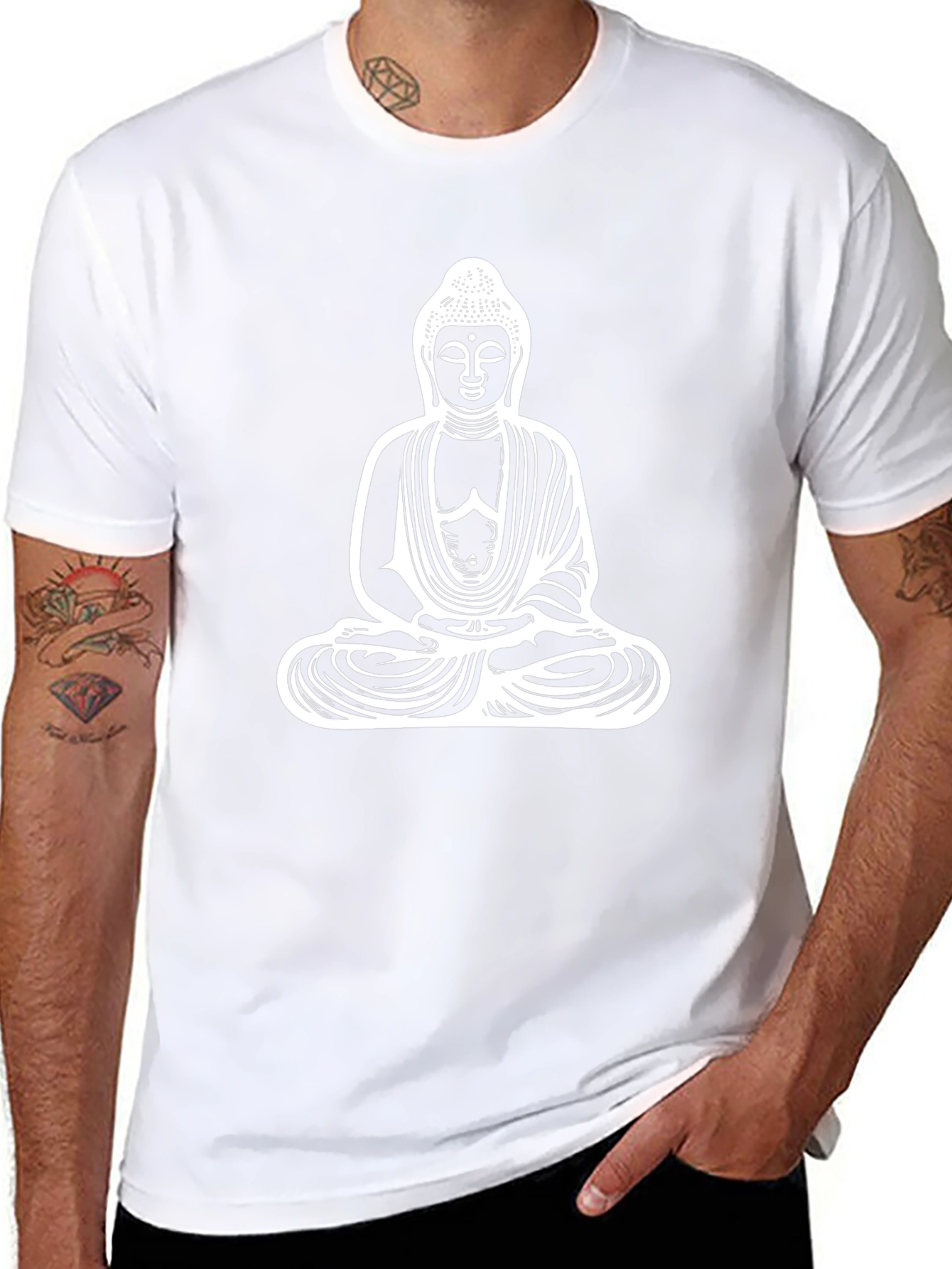 Buddha Graphic Tee - Meditate in Style!