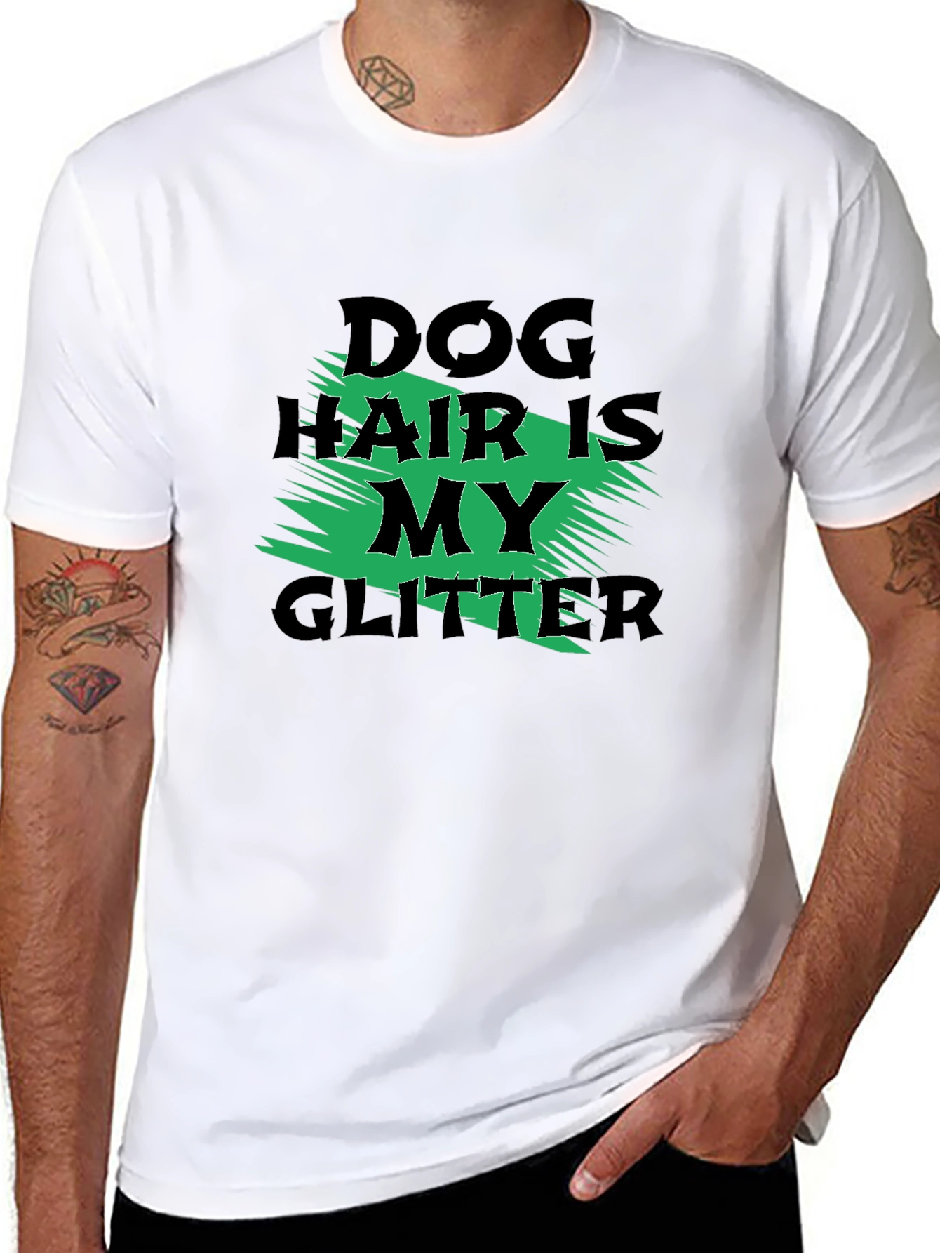 Dog Hair is My Glitter Graphic Tee