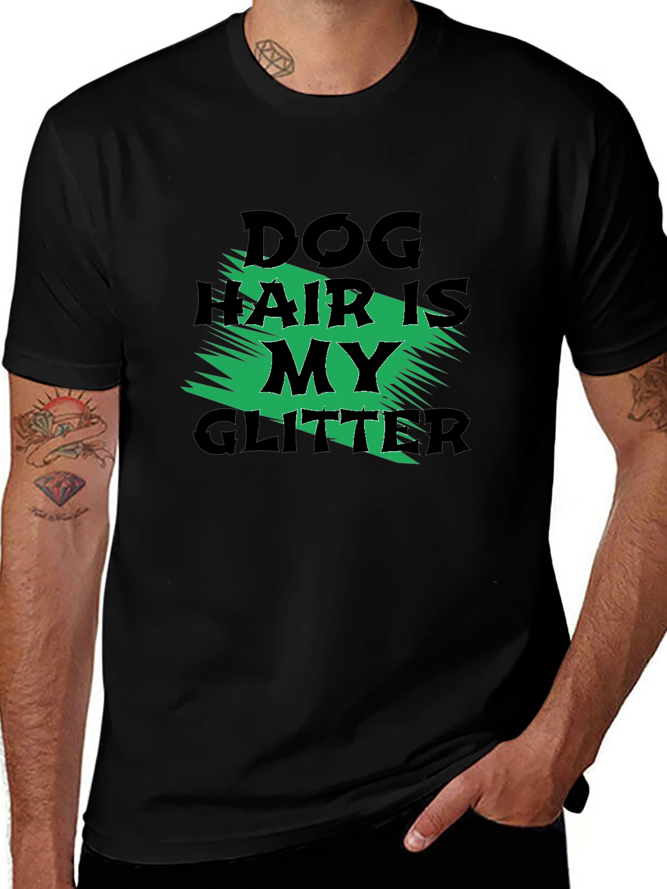 Dog Hair is My Glitter Graphic Tee