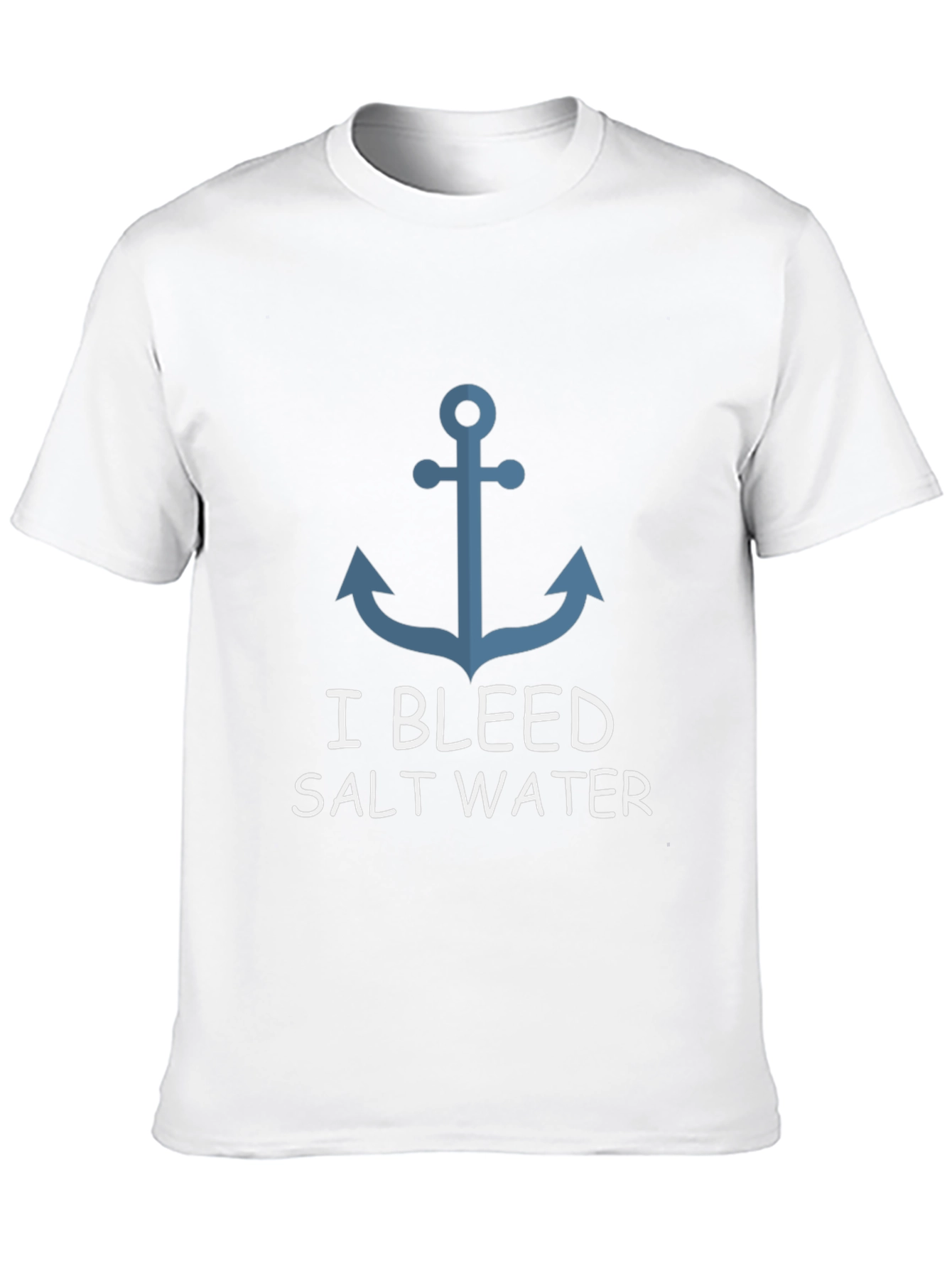 I Bleed Salt Water Anchor Graphic T-Shirt