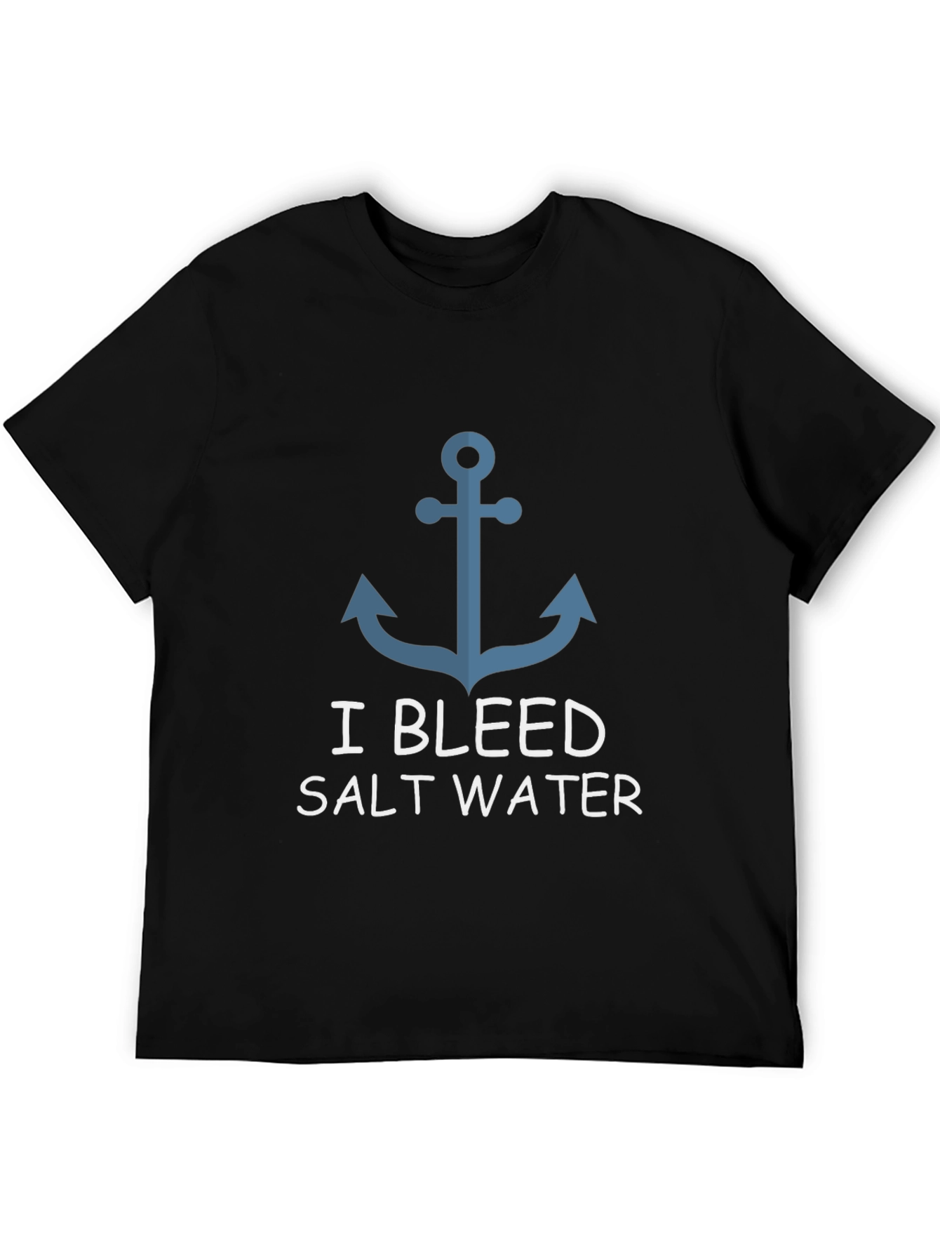 I Bleed Salt Water Anchor Graphic T-Shirt