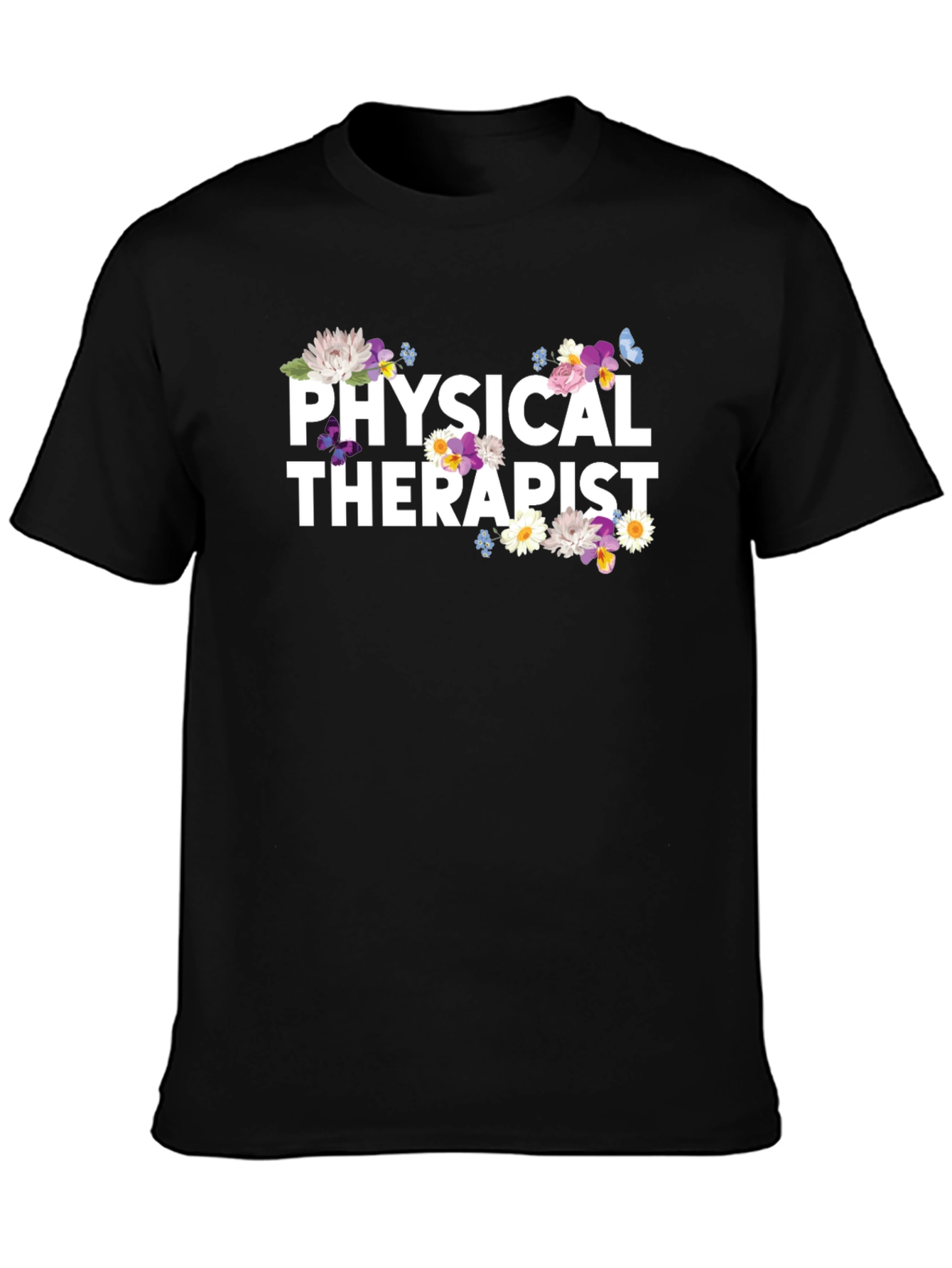 Floral Physical Therapist T-Shirt