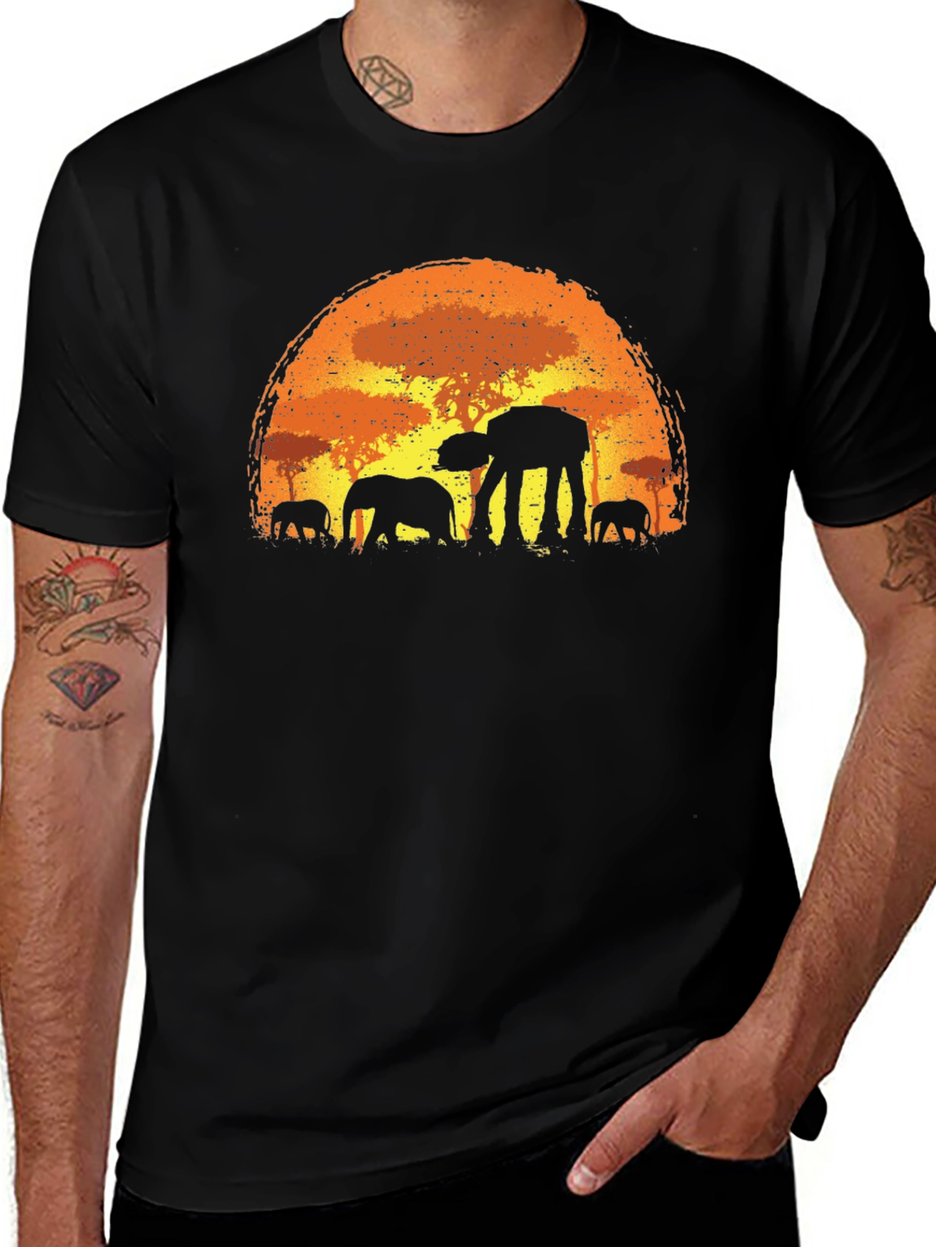 Star Wars AT-AT Walker Silhouette T-Shirt