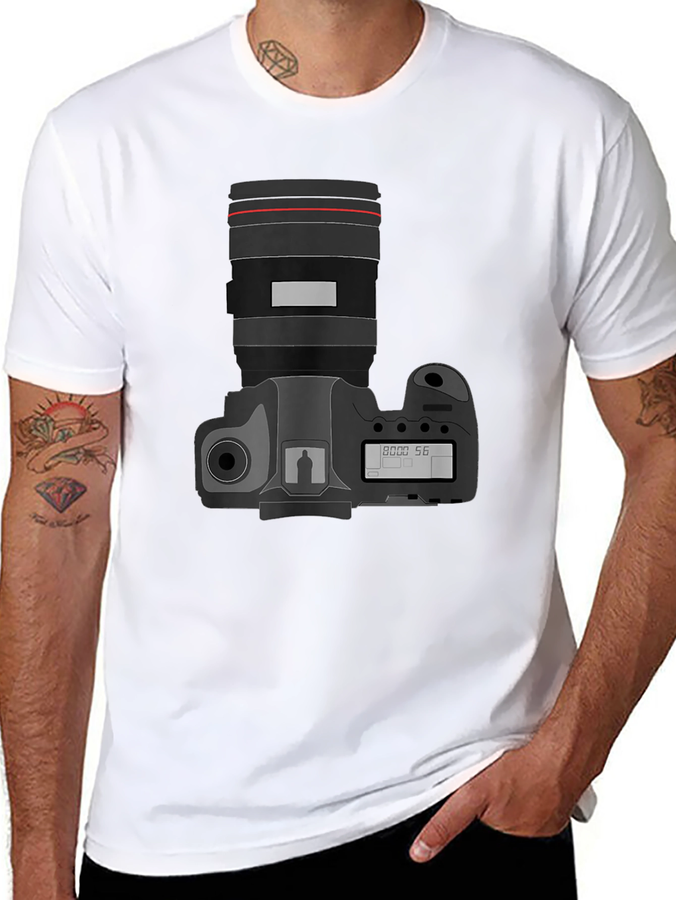 Camera Graphic Black T-Shirt - Photographers Essential
