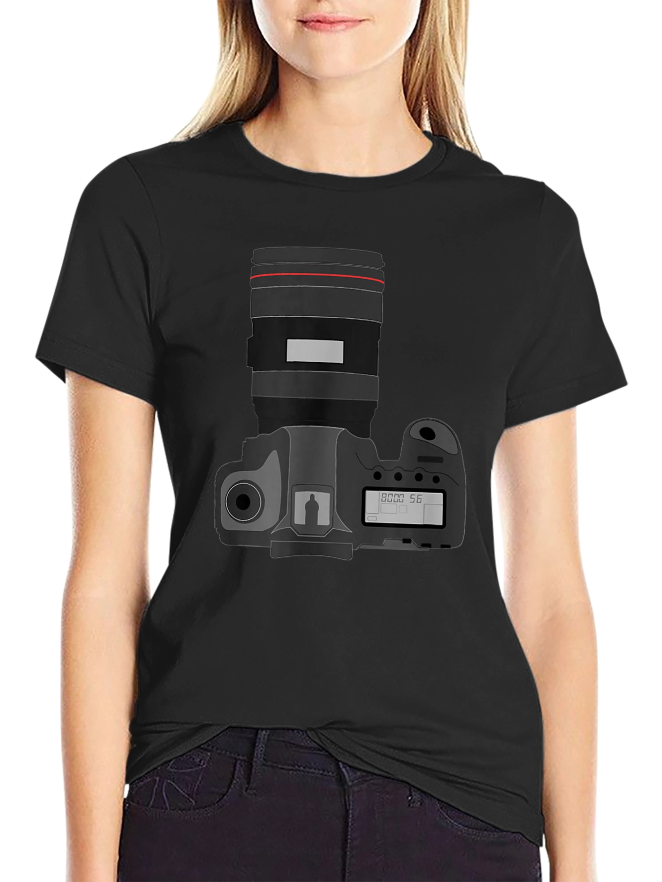 Camera Graphic Black T-Shirt - Photographers Essential