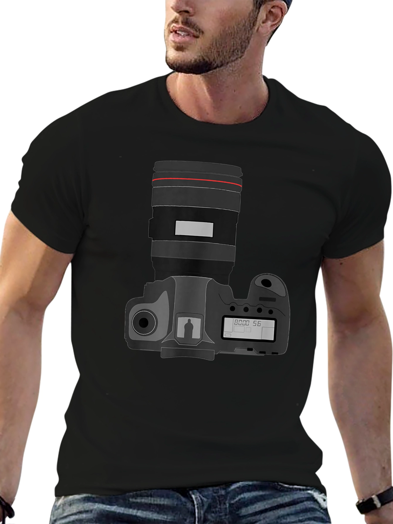 Camera Graphic Black T-Shirt - Photographers Essential