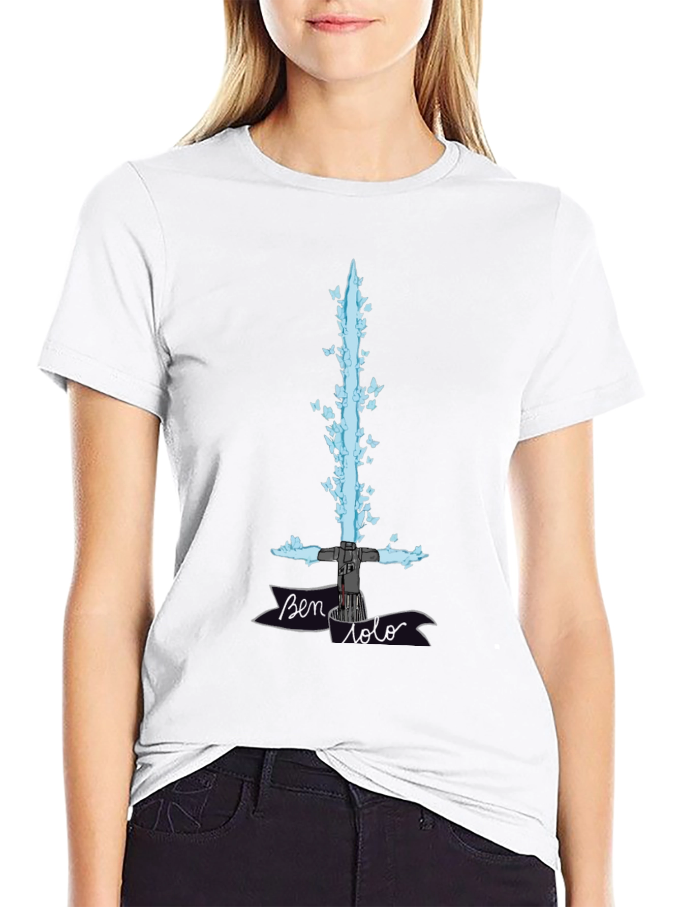 Ben Solo Lightsaber Butterfly T-Shirt