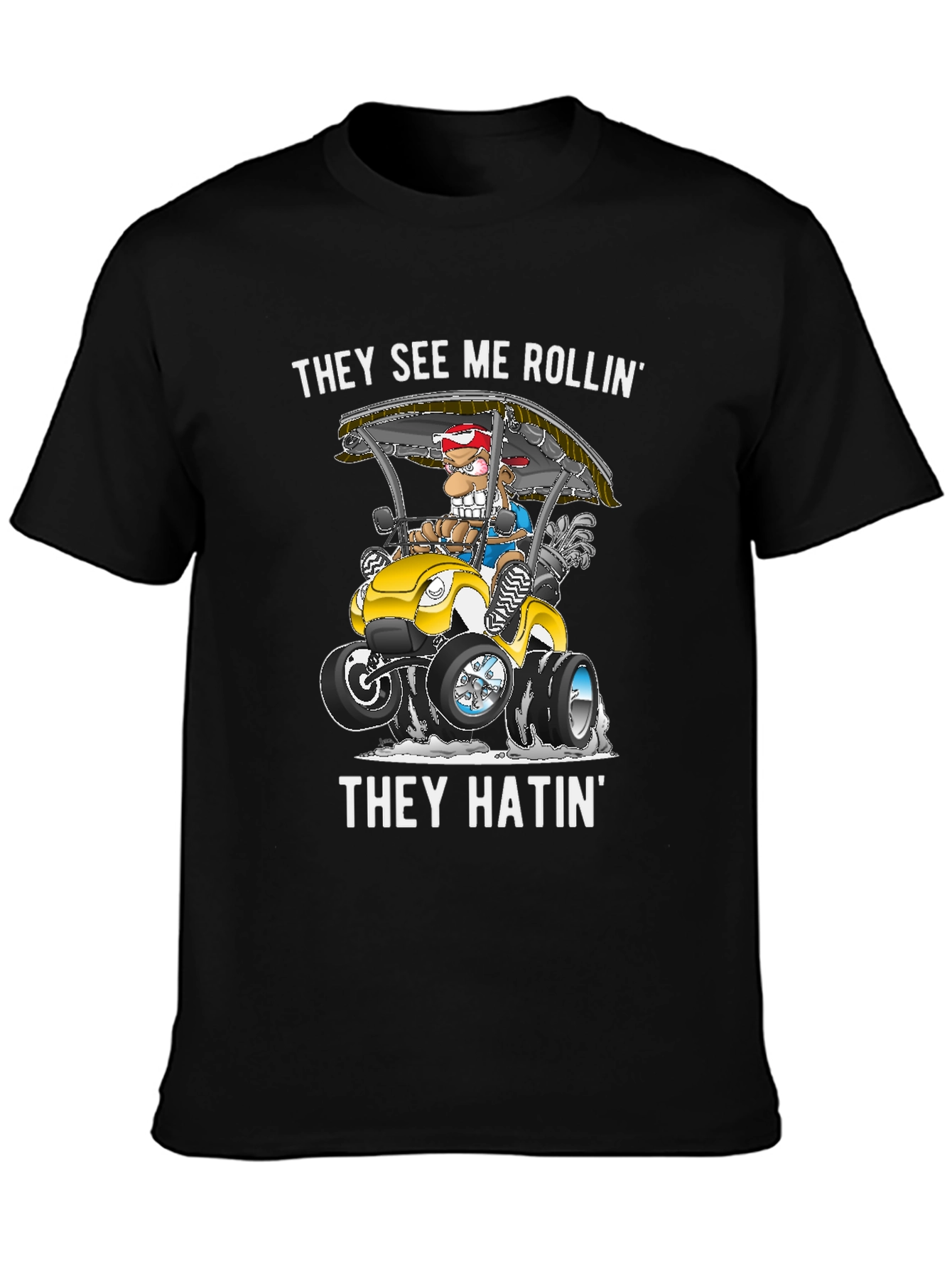 Rollin Golf Cart Graphic Tee