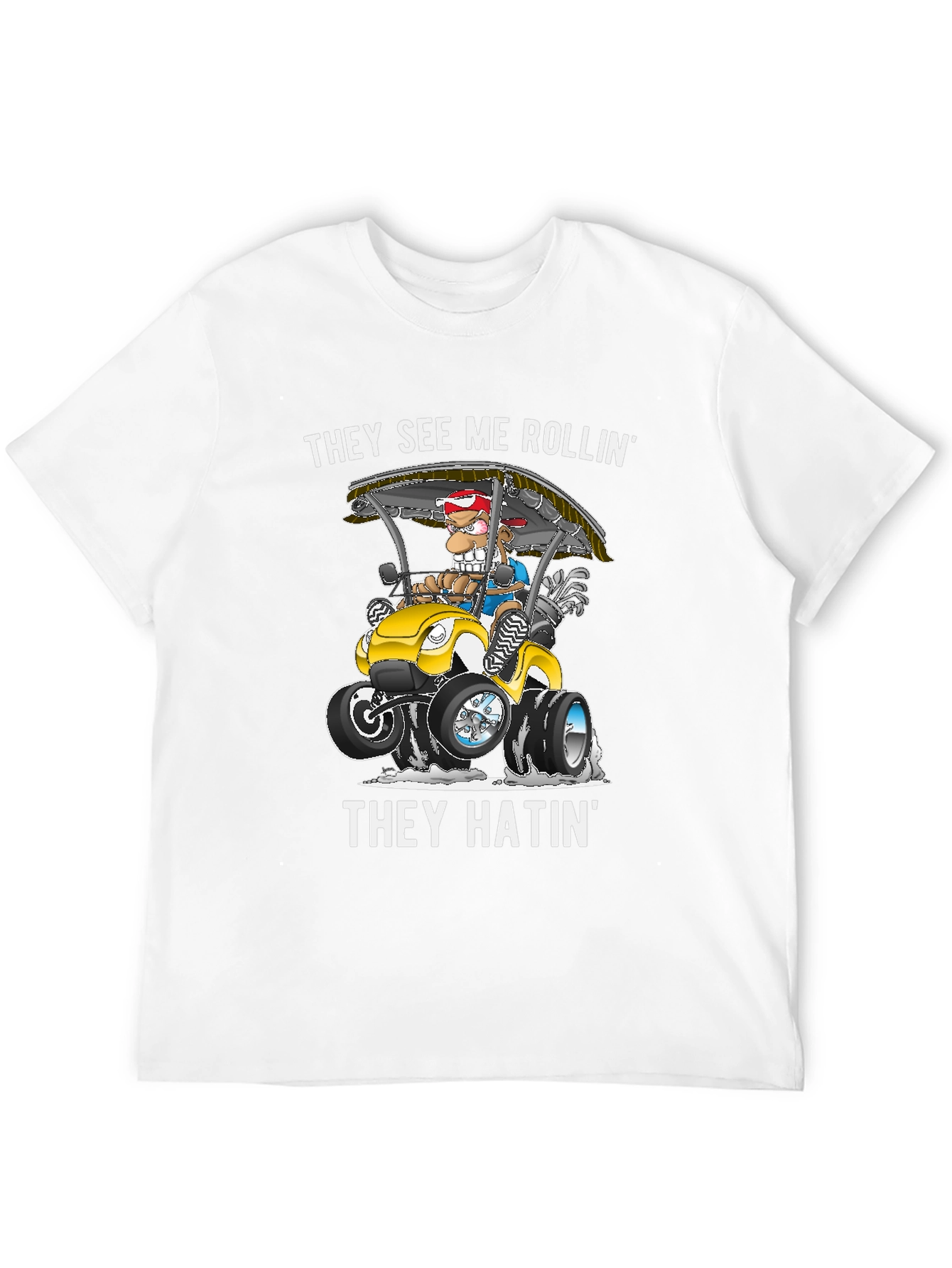 Rollin Golf Cart Graphic Tee