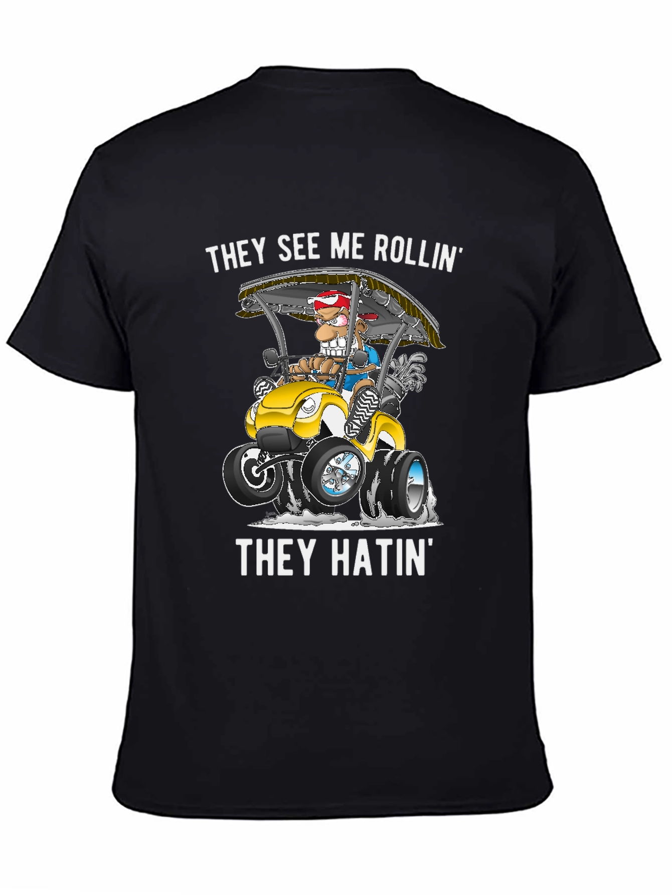 Rollin Golf Cart Graphic Tee