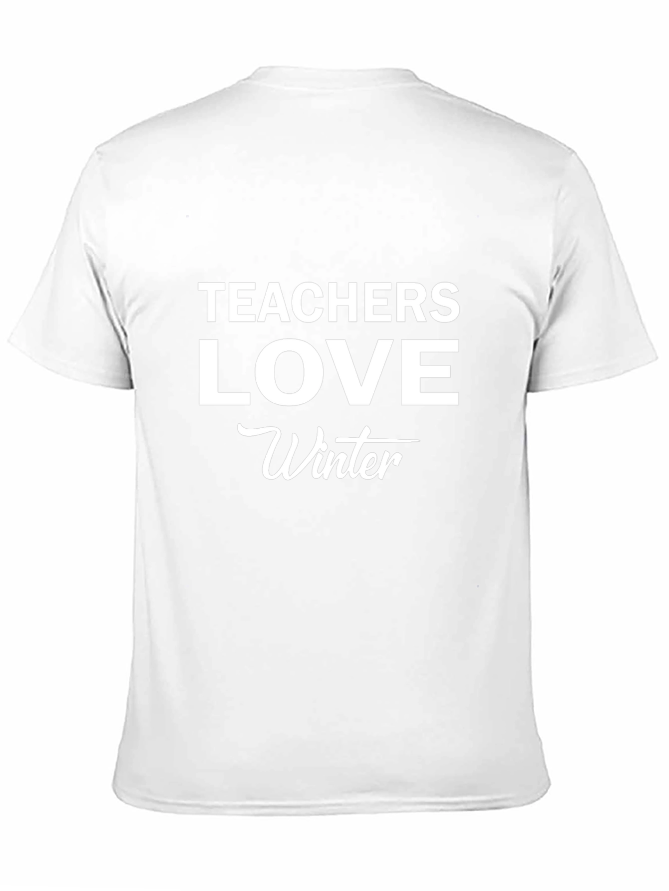 Teachers Love Winter T-Shirt - Black
