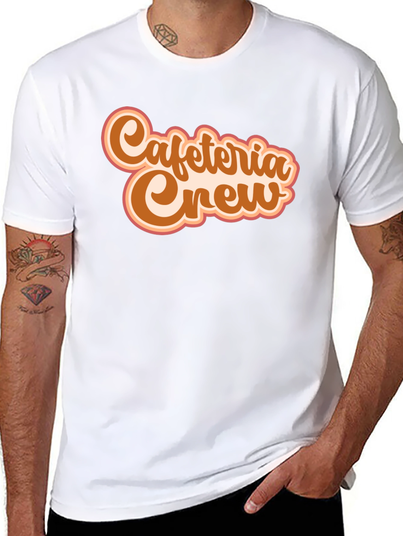 Cafeteria Crew Graphic Tee - Retro Style
