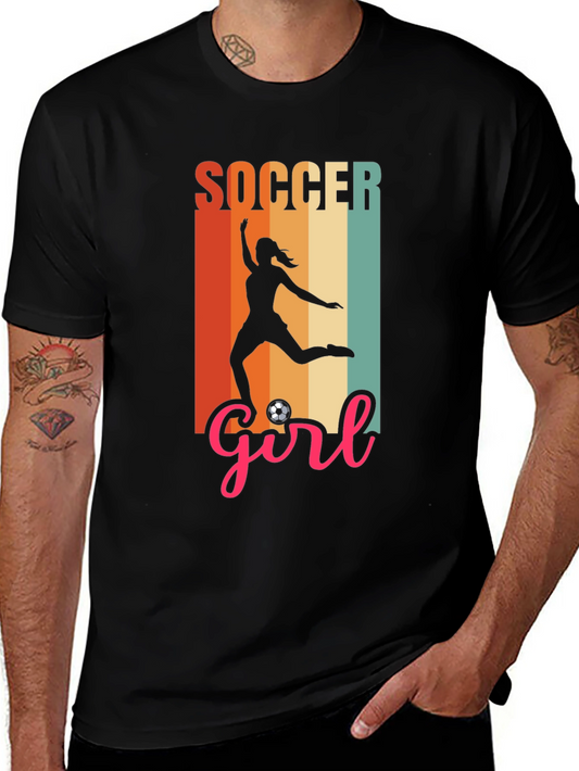 Soccer Girl Graphic Tee - Stylish Sport Shirt