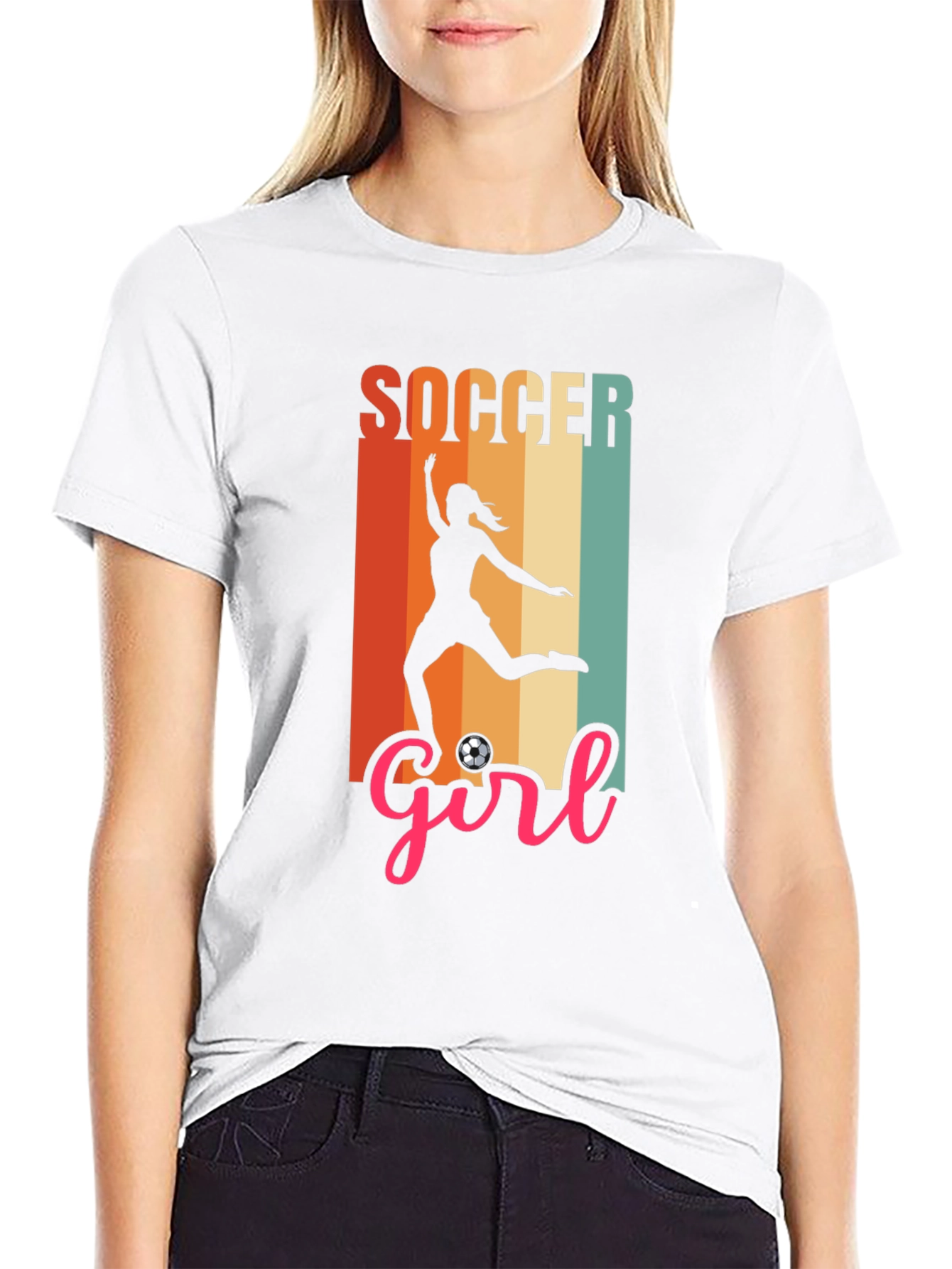 Soccer Girl Graphic Tee - Stylish Sport Shirt