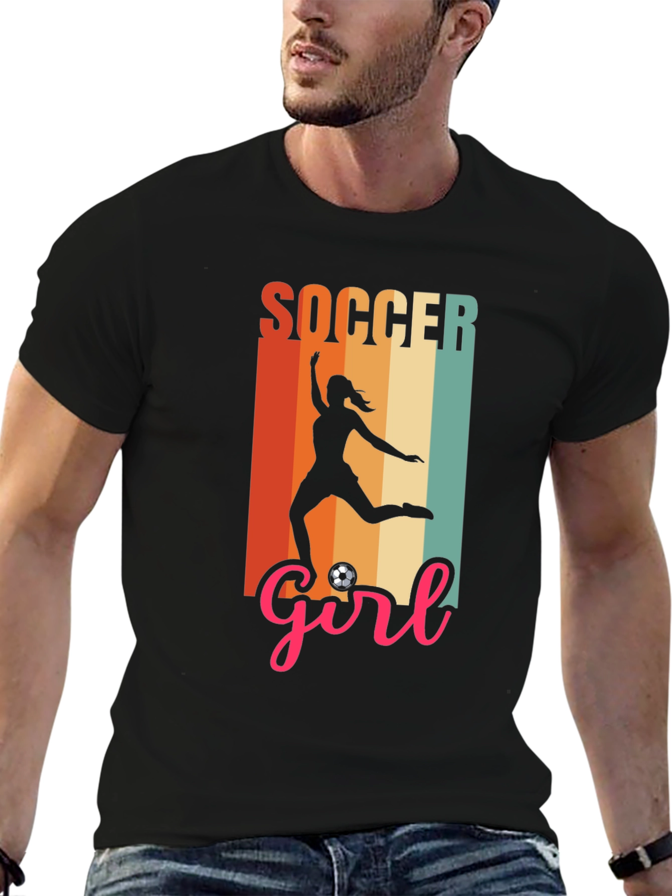Soccer Girl Graphic Tee - Stylish Sport Shirt