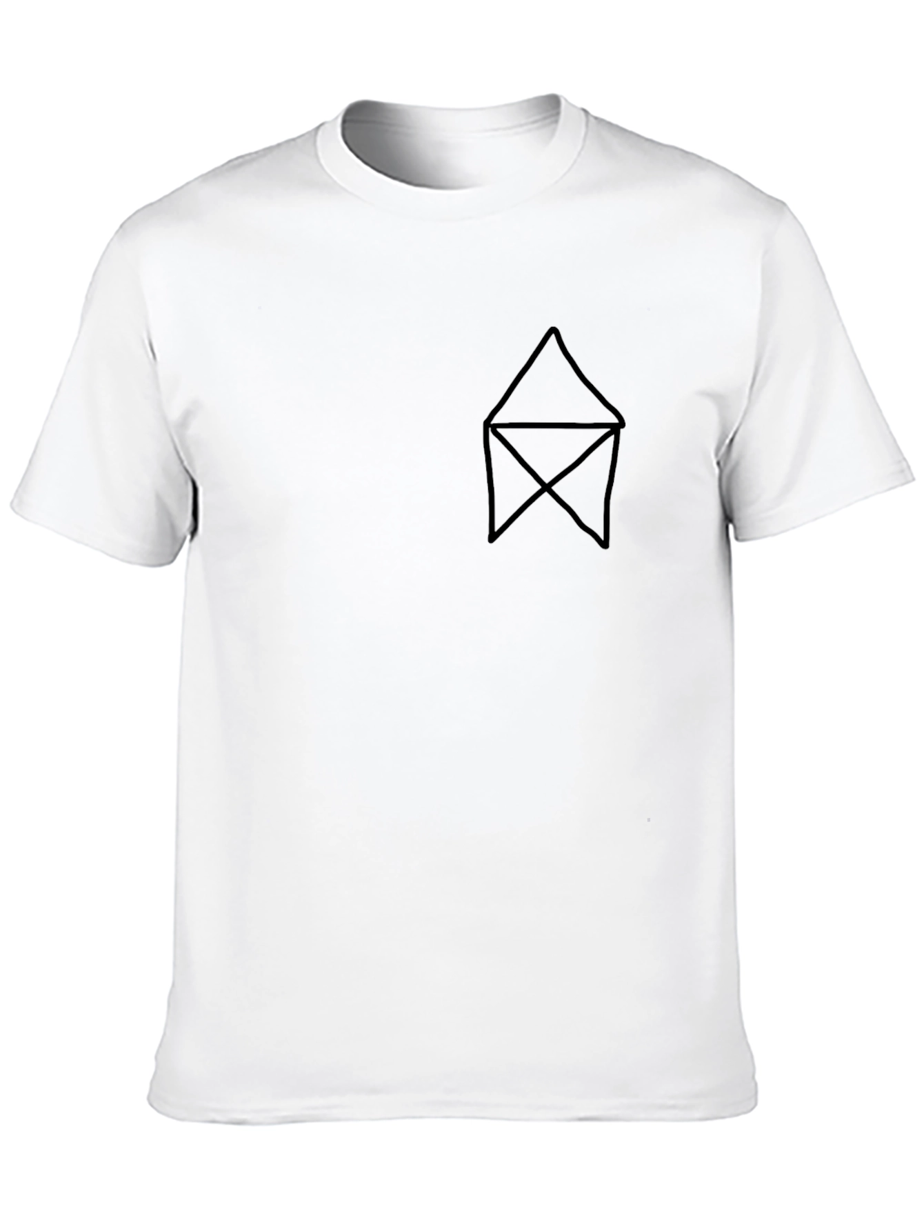 Black T-Shirt with Graphic Print