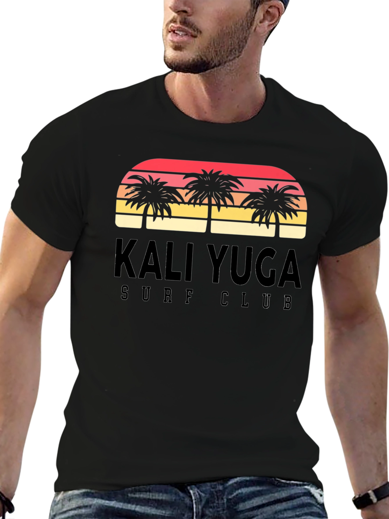 Kali Yuga Surf Club Black Graphic T-Shirt