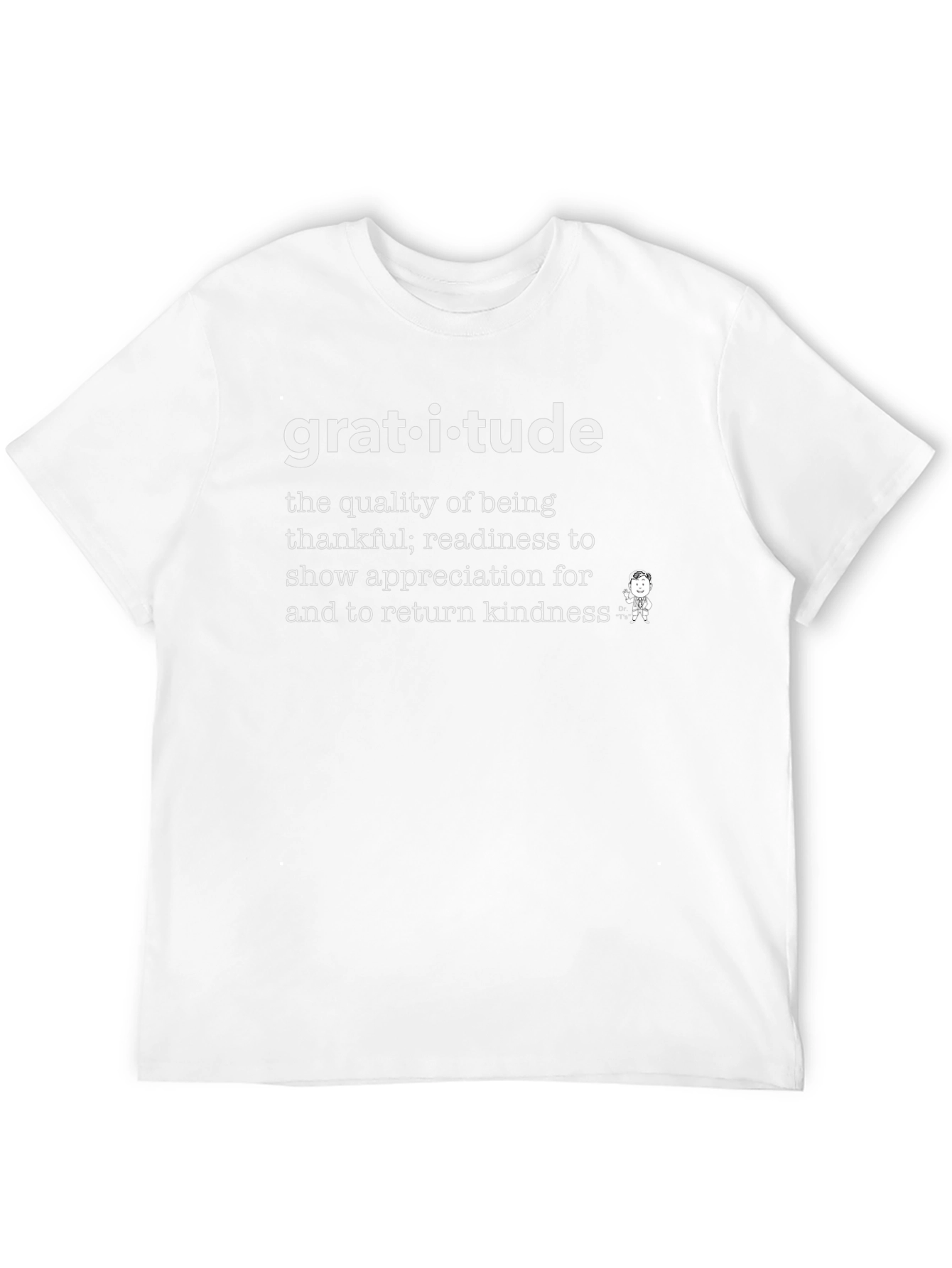 Gratitude Definition Graphic Tee - Black
