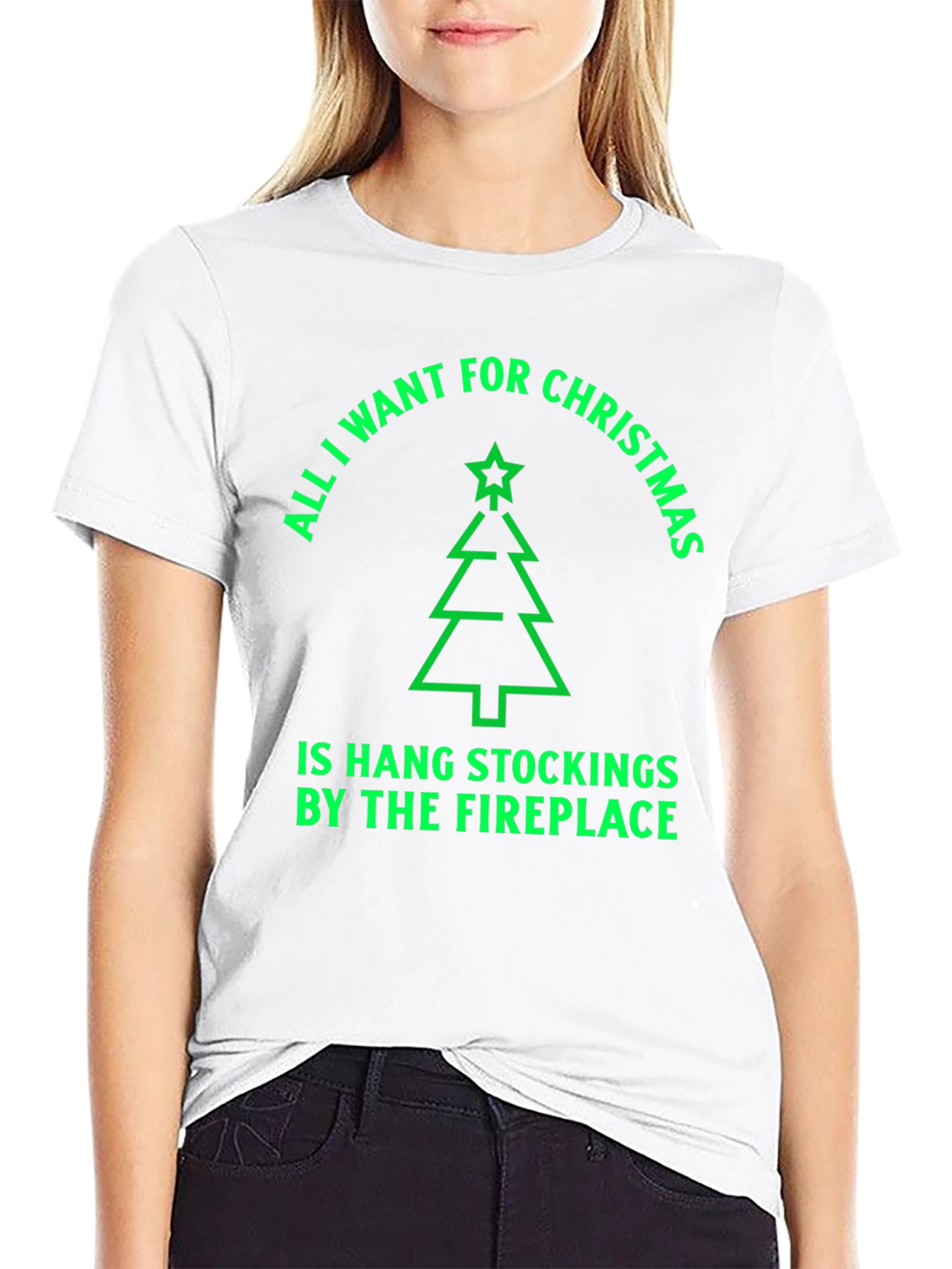 Christmas Tree Stockings T-Shirt