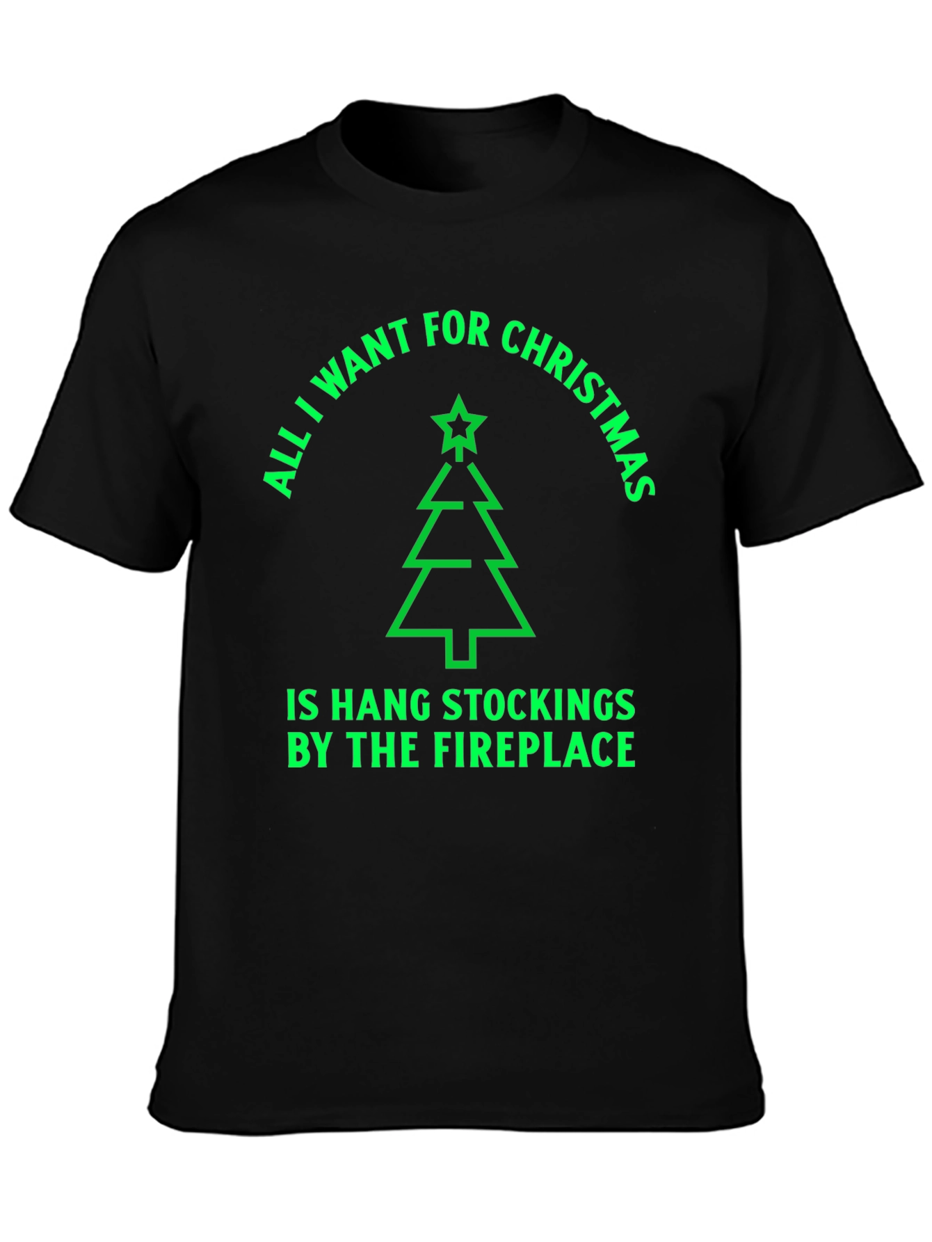 Christmas Tree Stockings T-Shirt