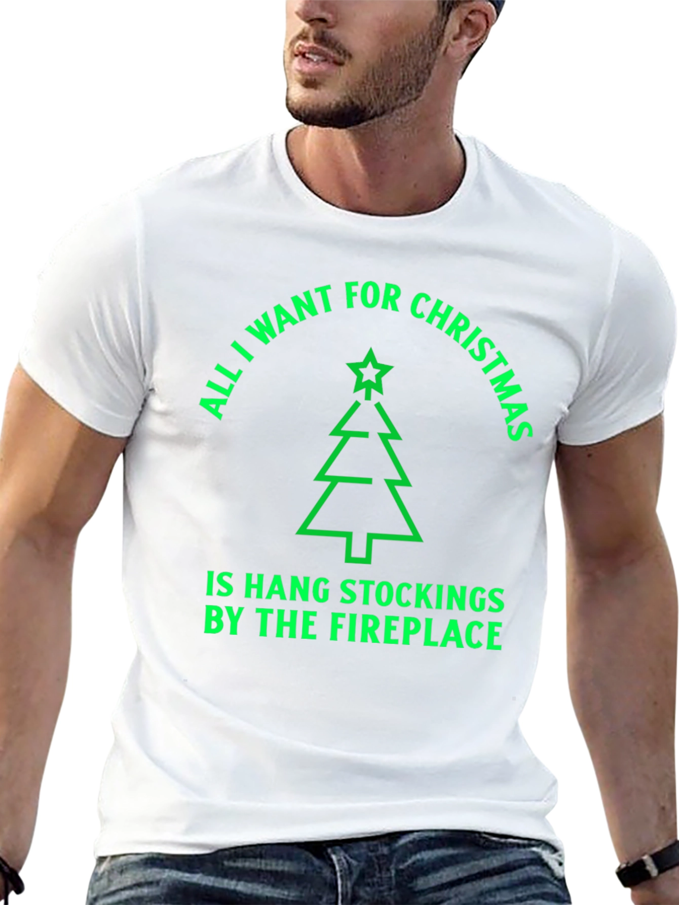 Christmas Tree Stockings T-Shirt