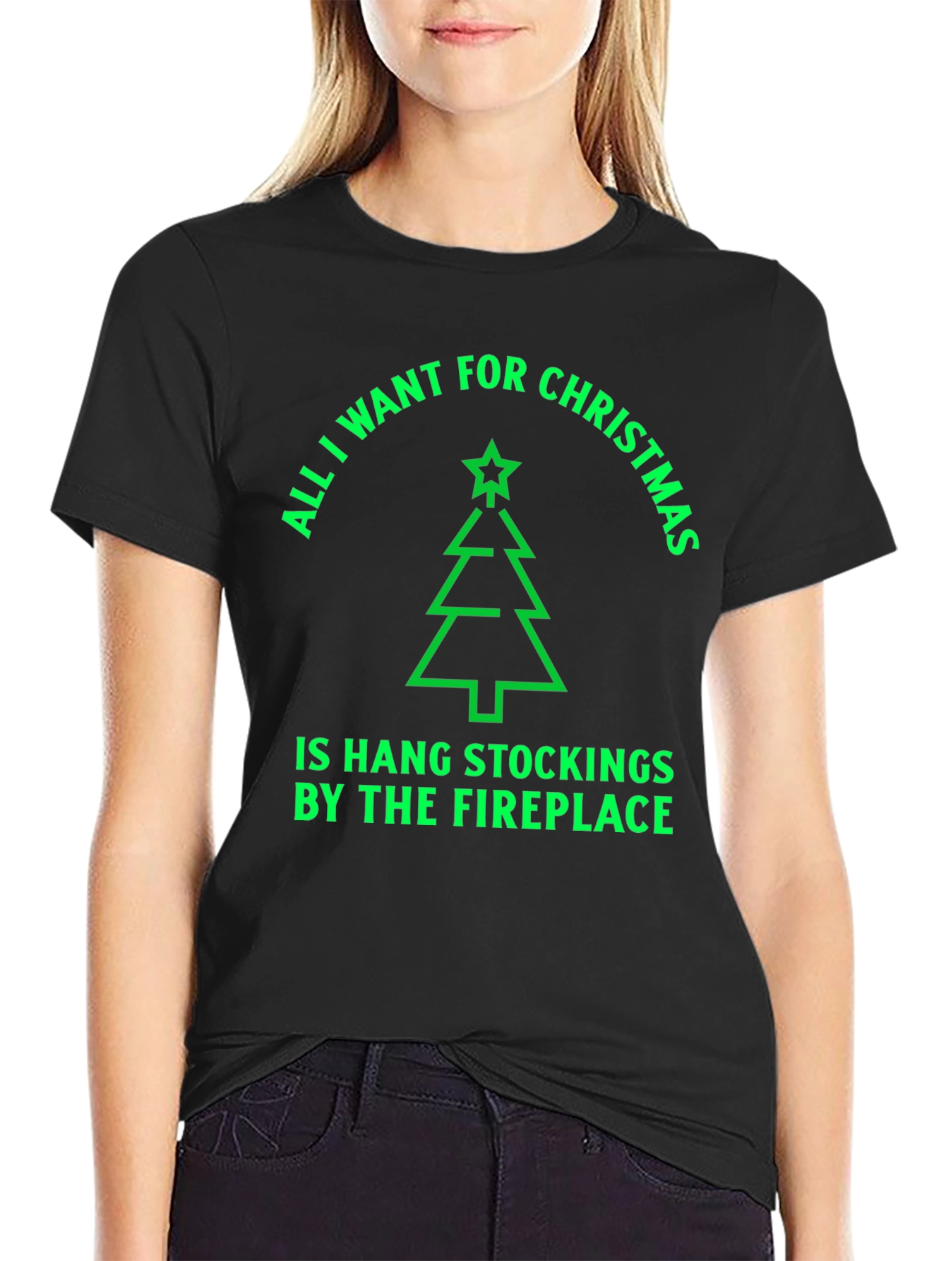 Christmas Tree Stockings T-Shirt