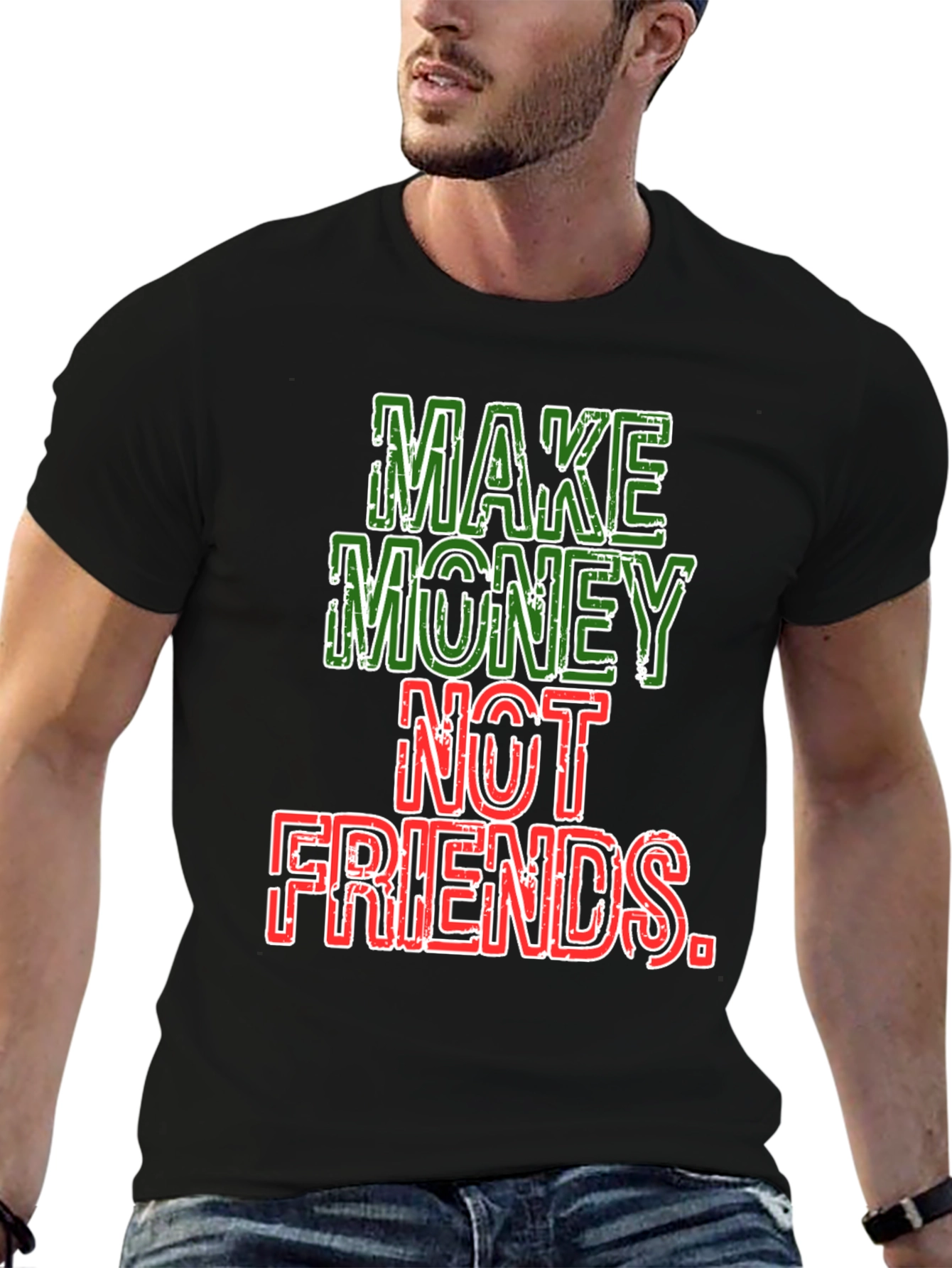 Make Money Not Friends Graphic Tee