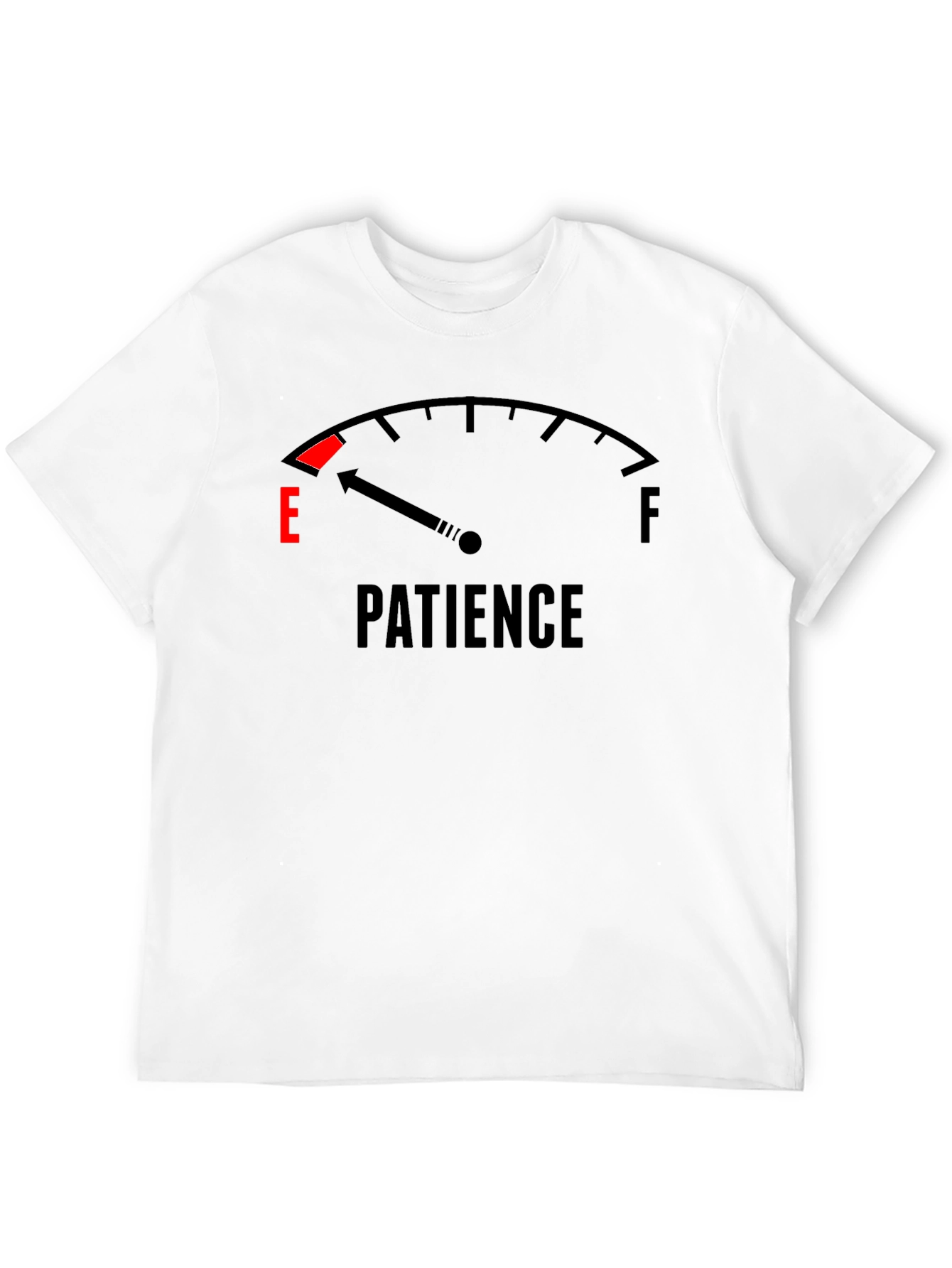 Low Patience Black T-Shirt - Funny Graphic Tee