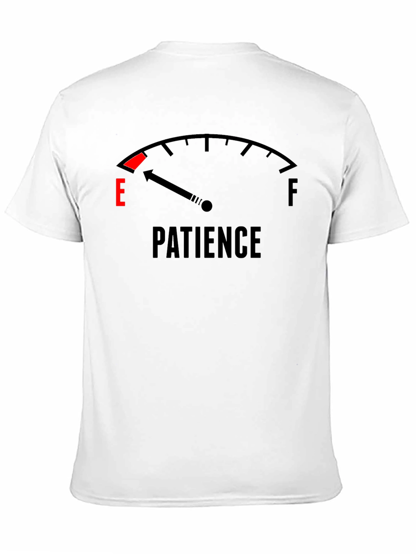 Low Patience Black T-Shirt - Funny Graphic Tee