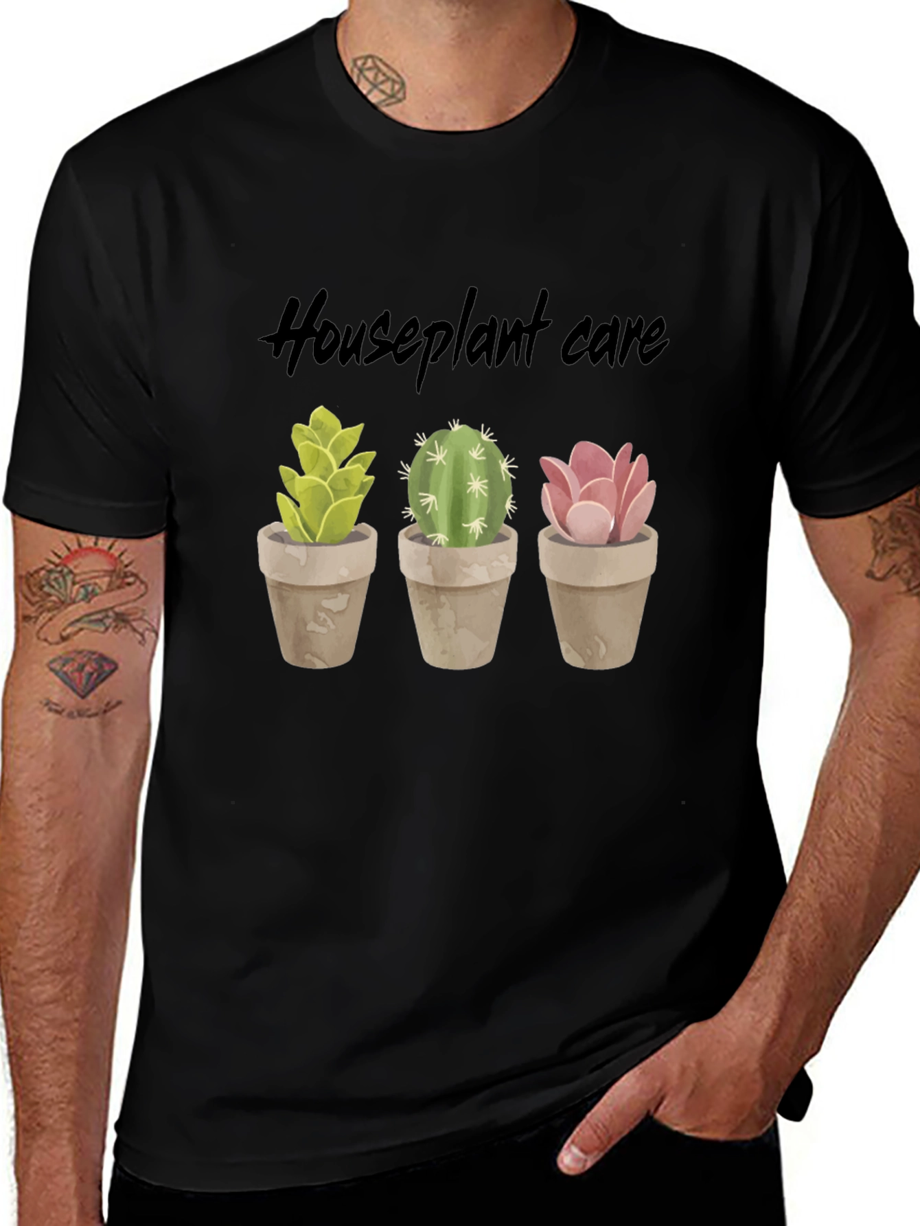 Houseplant Care T-Shirt - Cactus & Succulent Lover