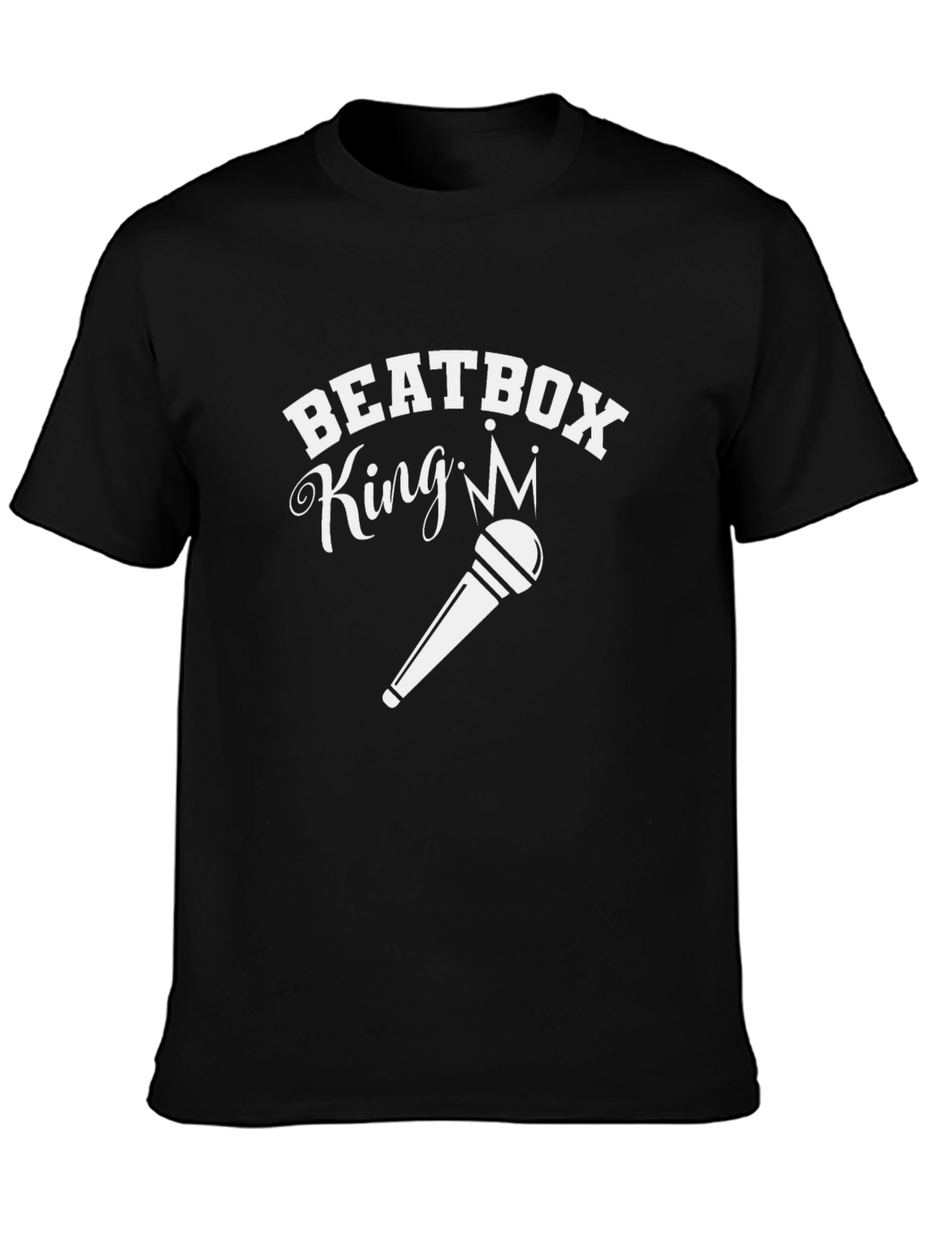 Beatbox King Graphic T-Shirt Microphone Design