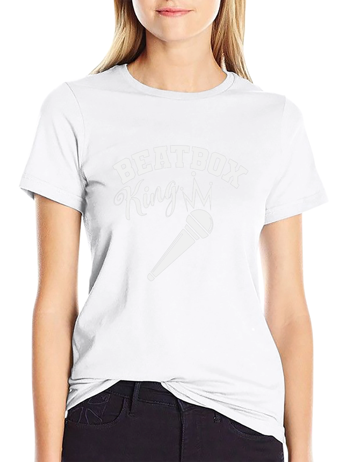 Beatbox King Graphic T-Shirt Microphone Design