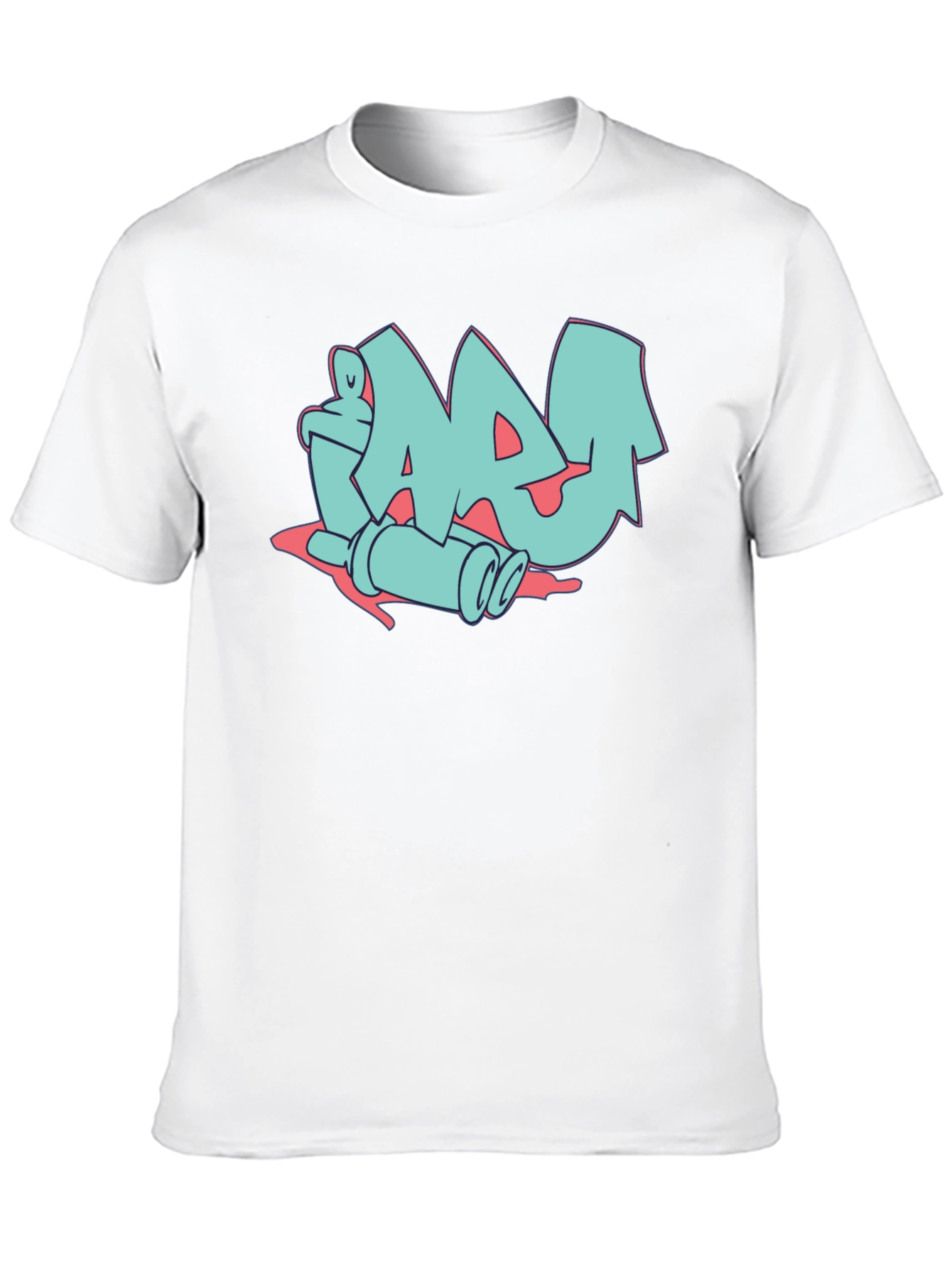 Graffiti Style Graphic Print Tee