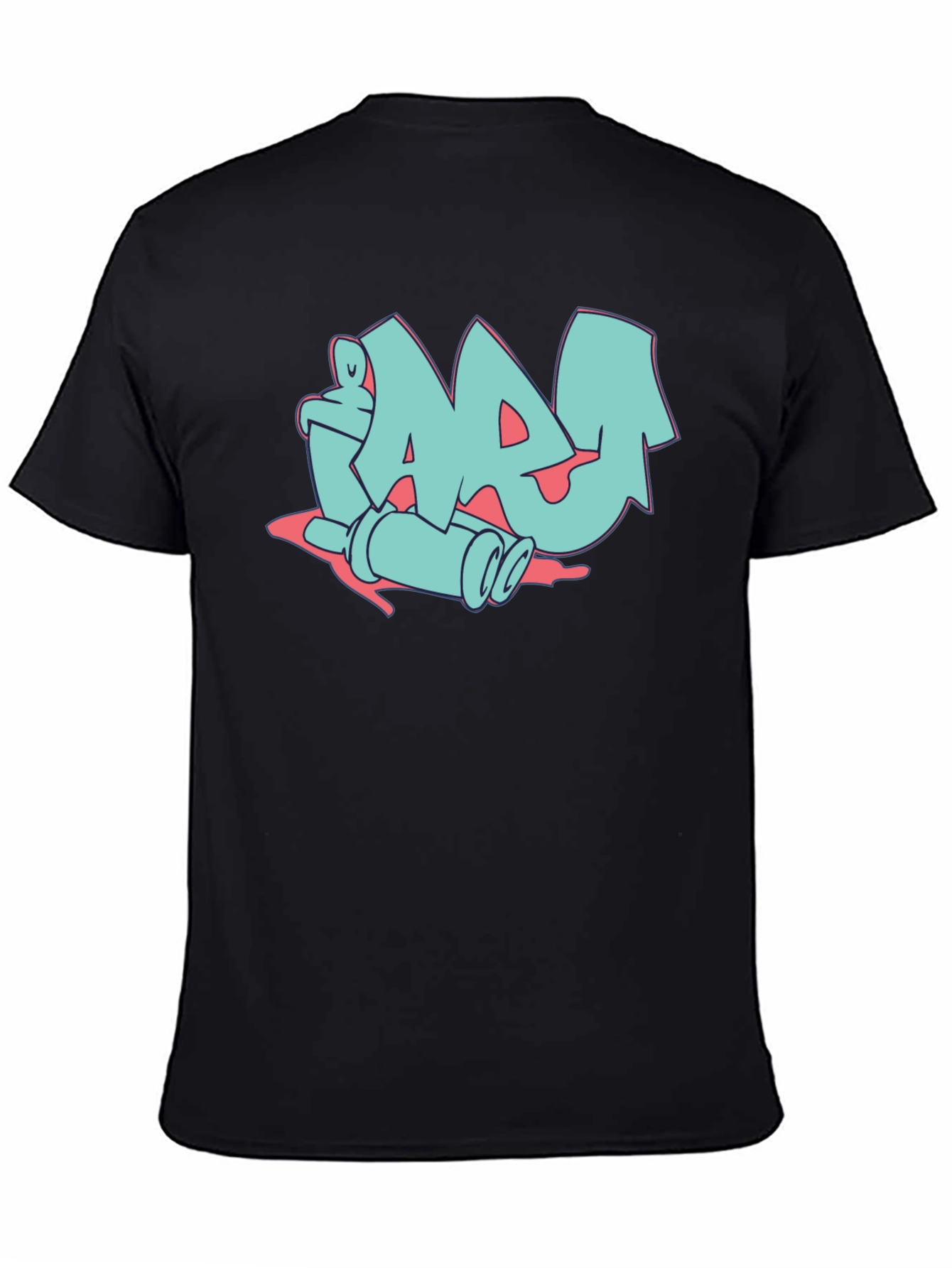 Graffiti Style Graphic Print Tee
