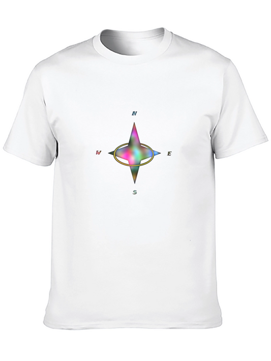 Compass Graphic T-Shirt - Black Casual Wear